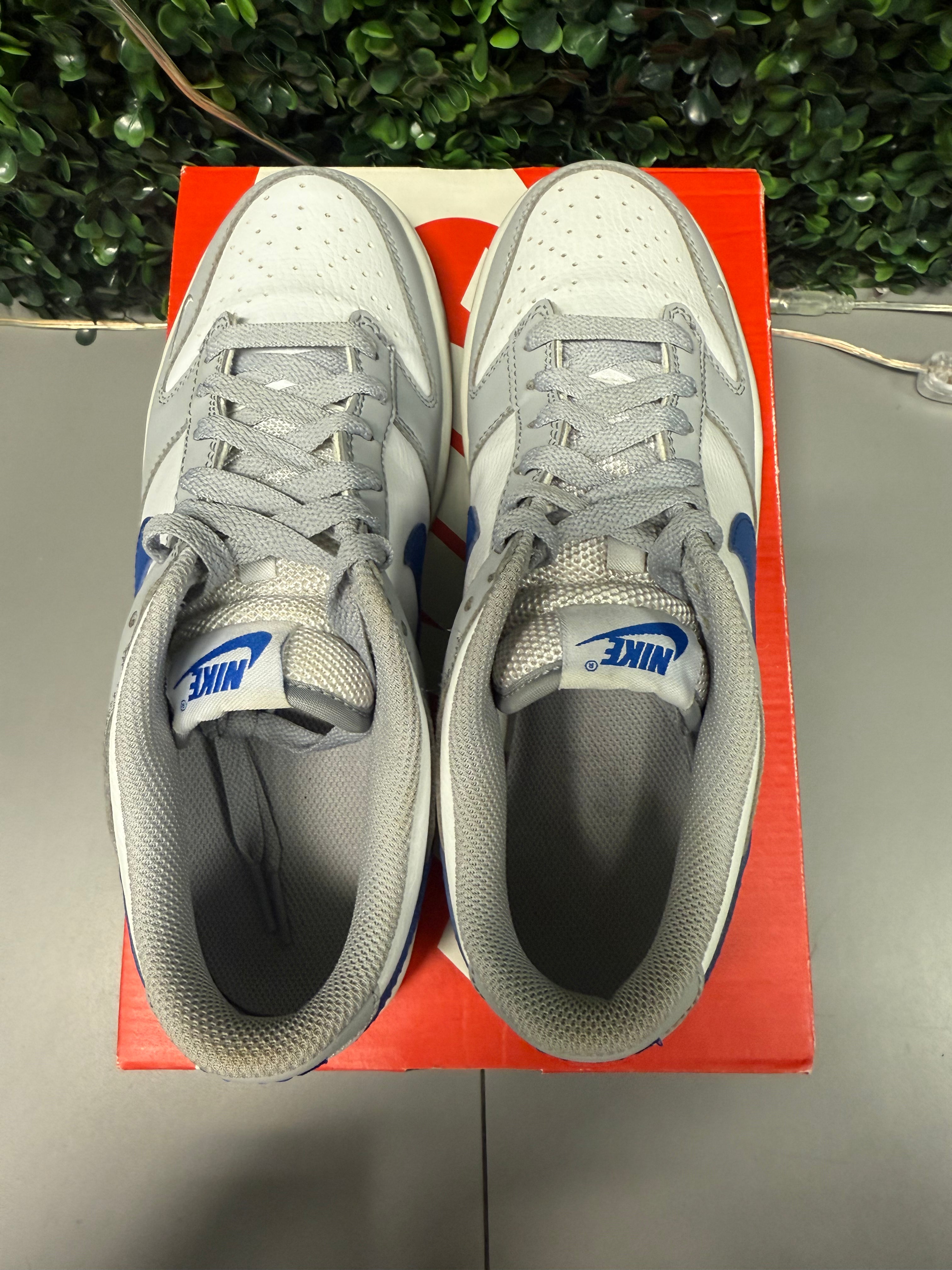 Nike Dunk Low "Wolf Grey Royal" Size 7Y / 8.5W Preowned
