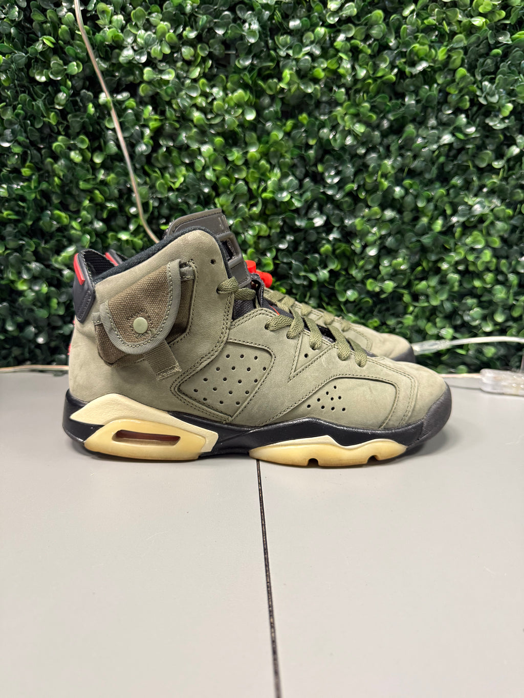 Jordan 6 X Travis Scott "Olive" Size 5.5Y Preowned