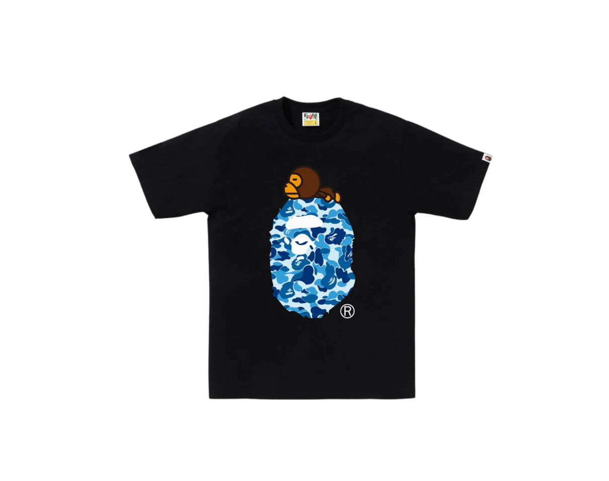 A Bathing Ape T-Shirt Camo Milo “Black Blue”