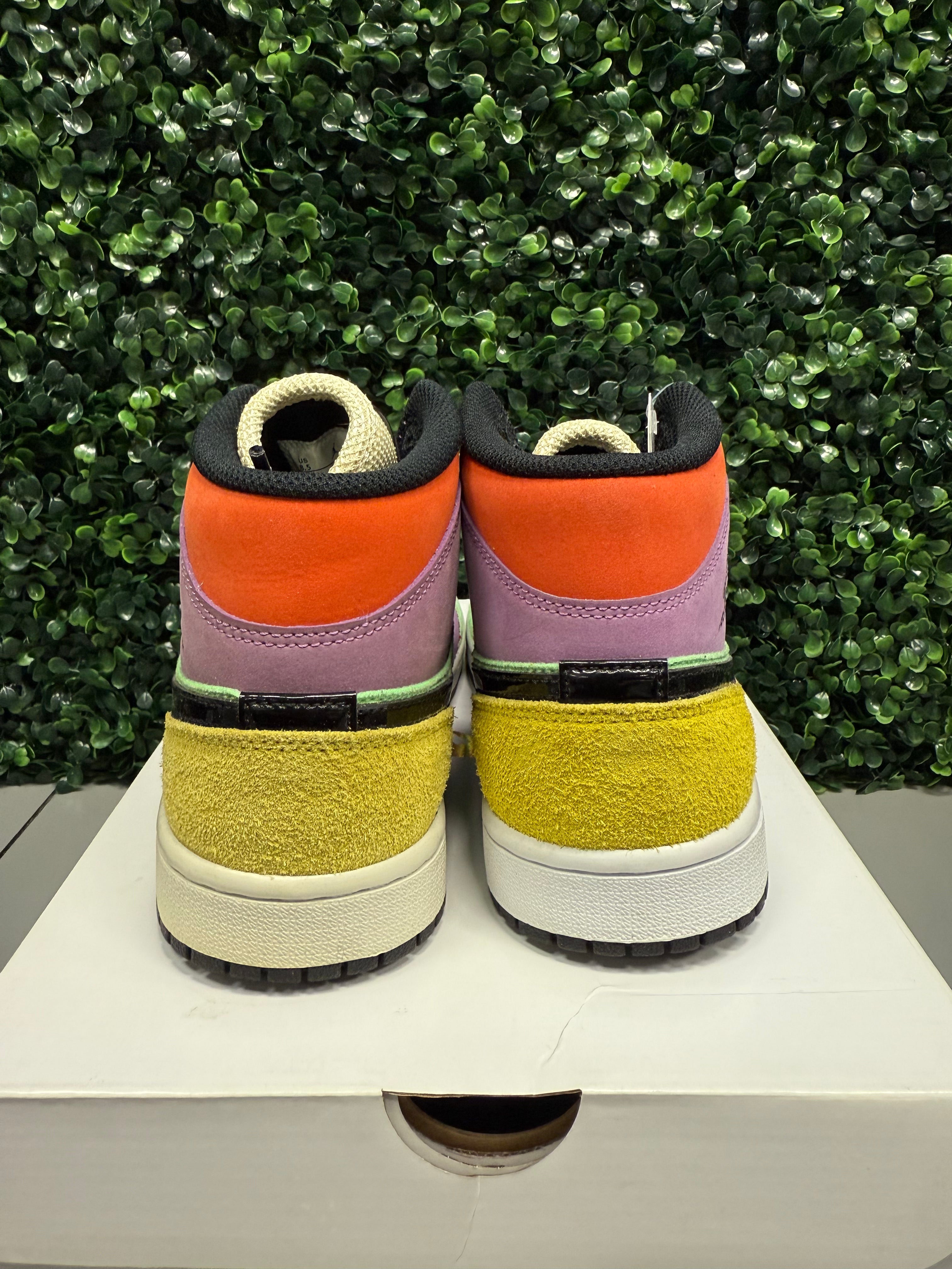 Jordan 1 Mid "Multi Color" Size 8.5W / 7Y Preowned