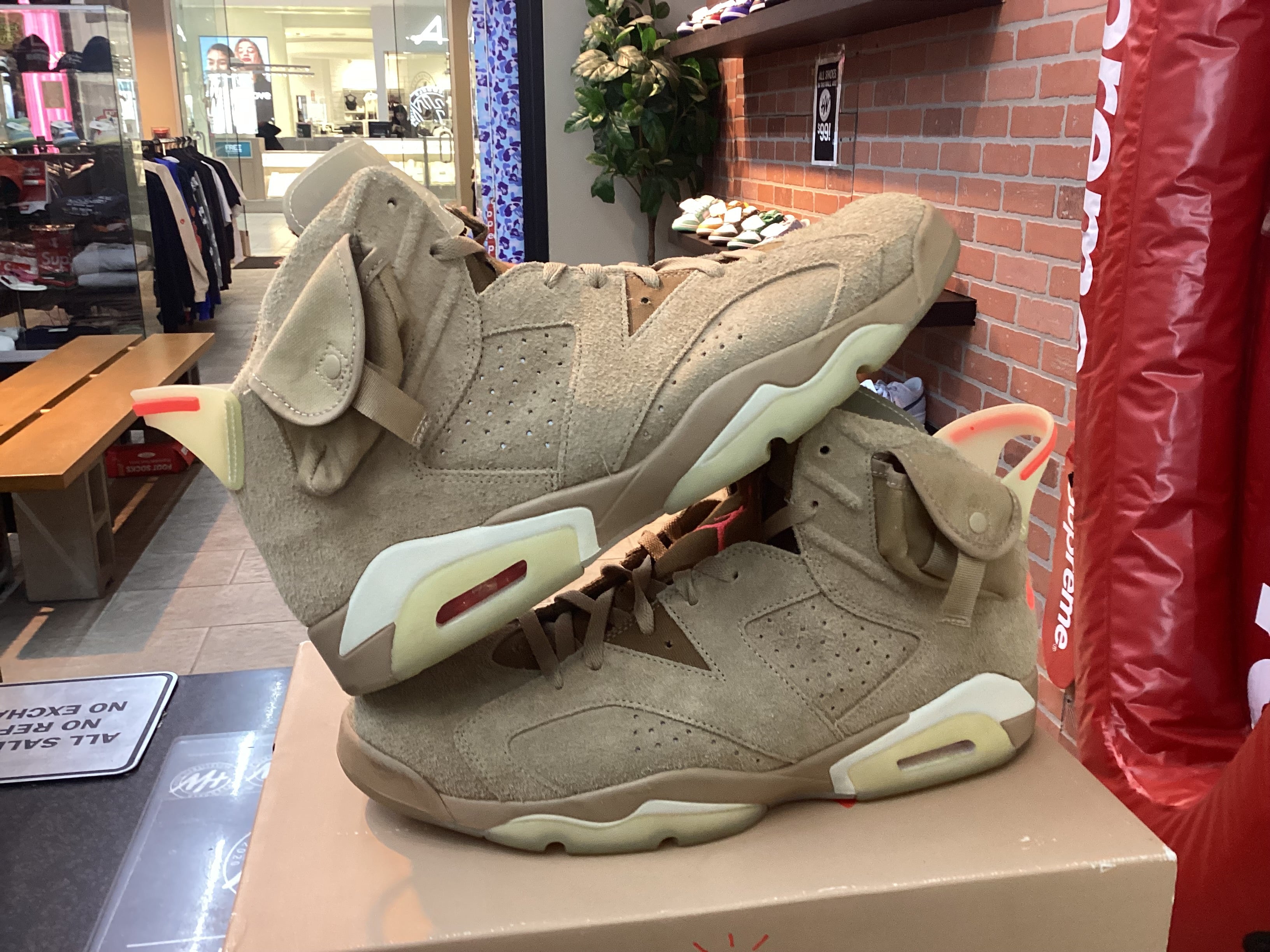 Jordan 6 “Travis Scott British Khaki” Size 13 Preowned