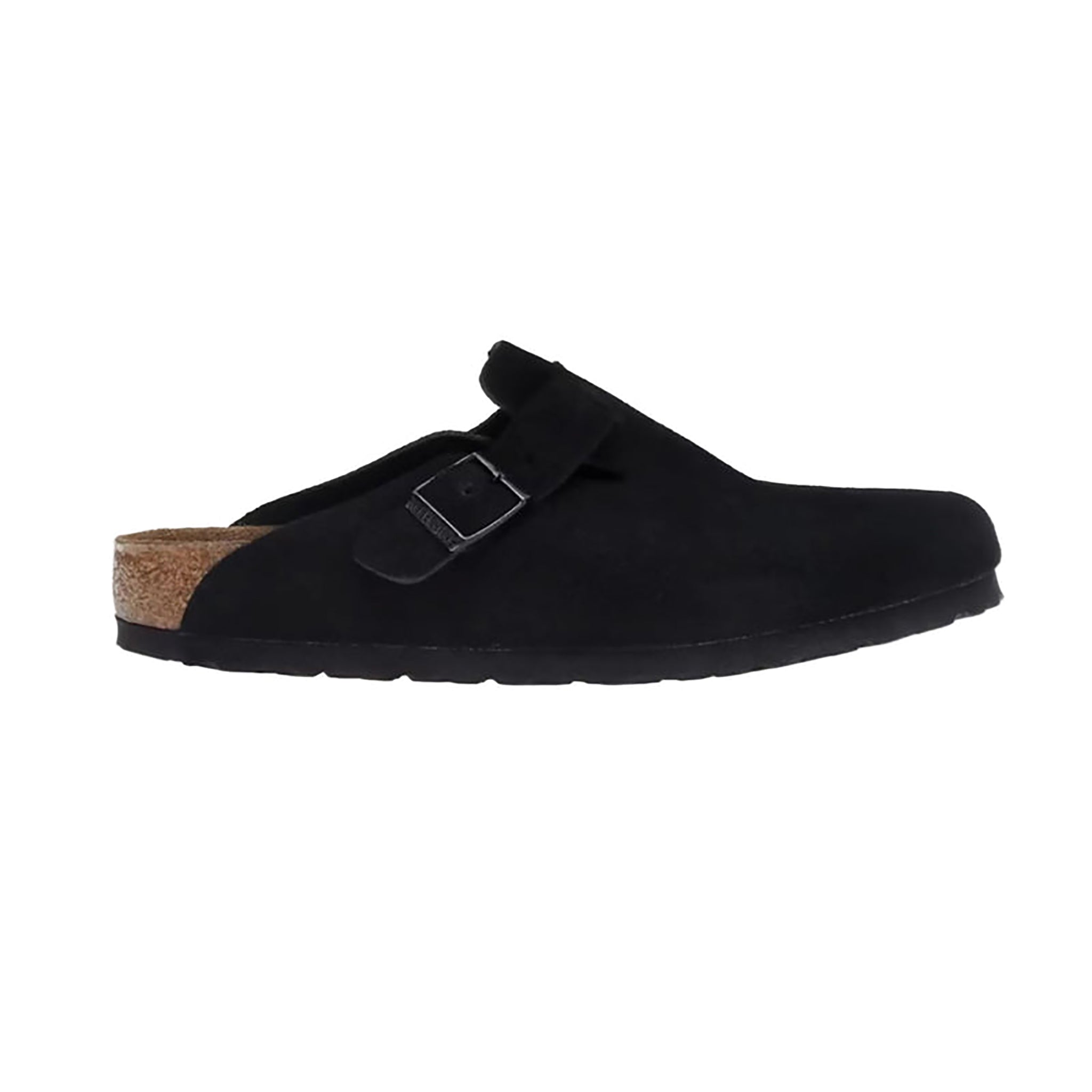 Birkenstock Boston Soft Footbed Suede Black