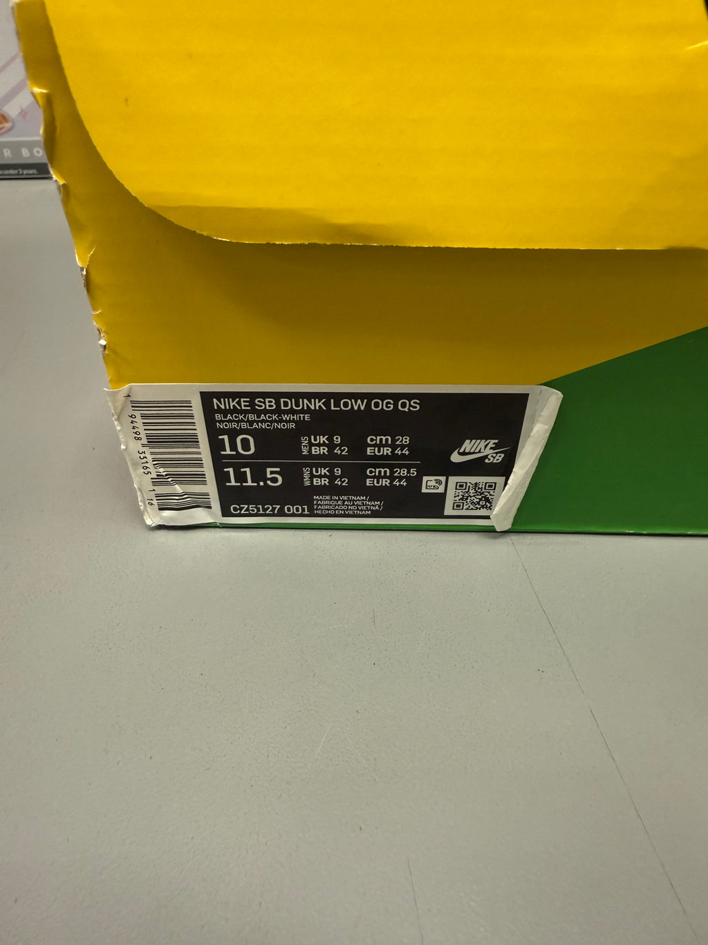 Nike SB Dunk Low "Medicom Toy" Size 10 Preowned