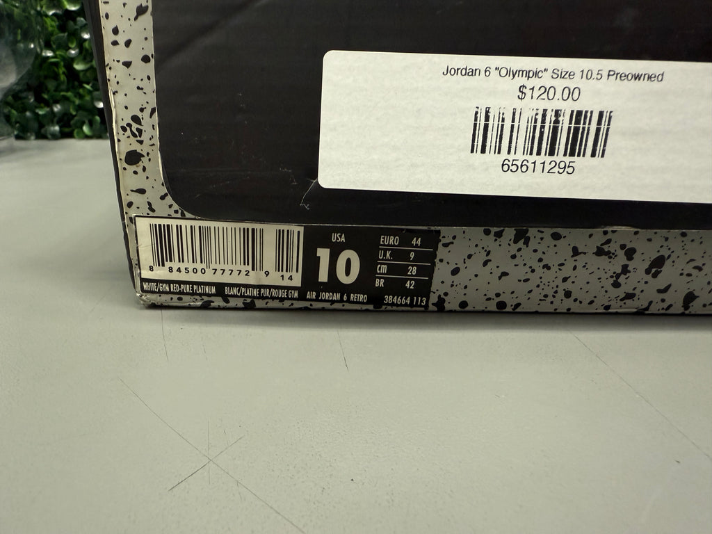 Jordan 6 "Olympic" Size 10.5 Preowned
