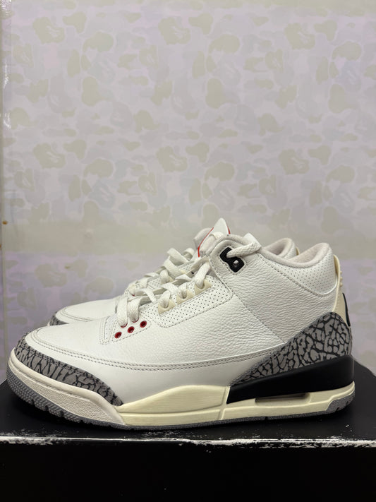 Jordan 3 “White Cement Reimagined” Size 8.5 Preowned