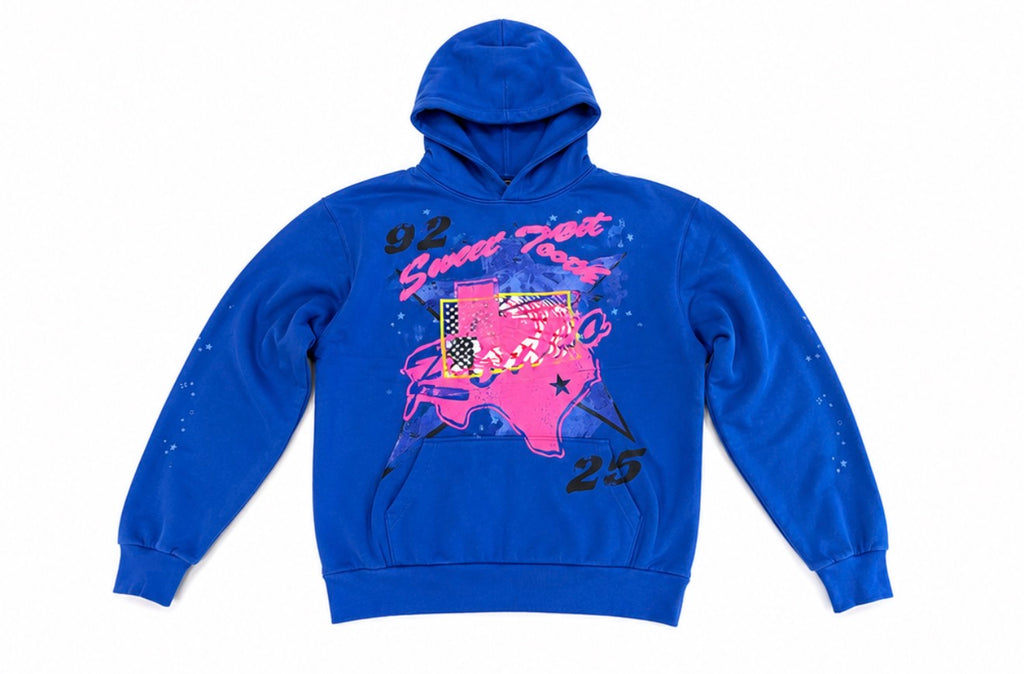 Sp5der "Blue Star Girl Hoodie"