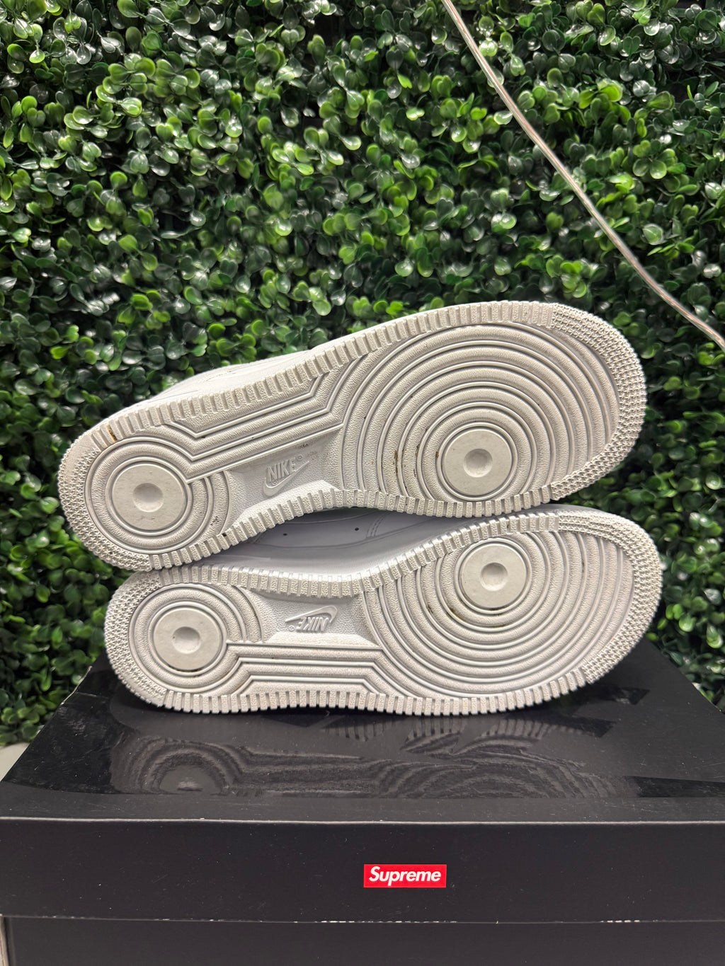 Nike Air Force 1 "Supreme White" Size 7.5 Preowned