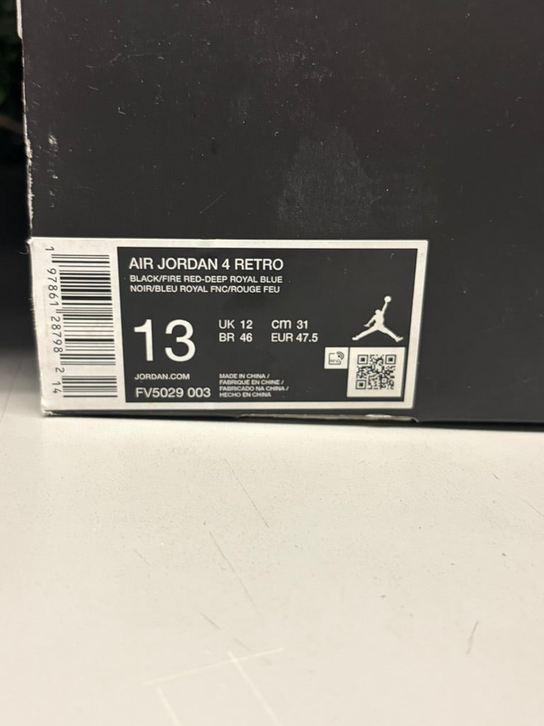 Jordan 4 "Rare Air" Size 13 Preowned