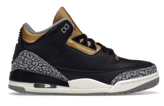 Jordan 3 Retro “Black Cement Gold” (Women’s)