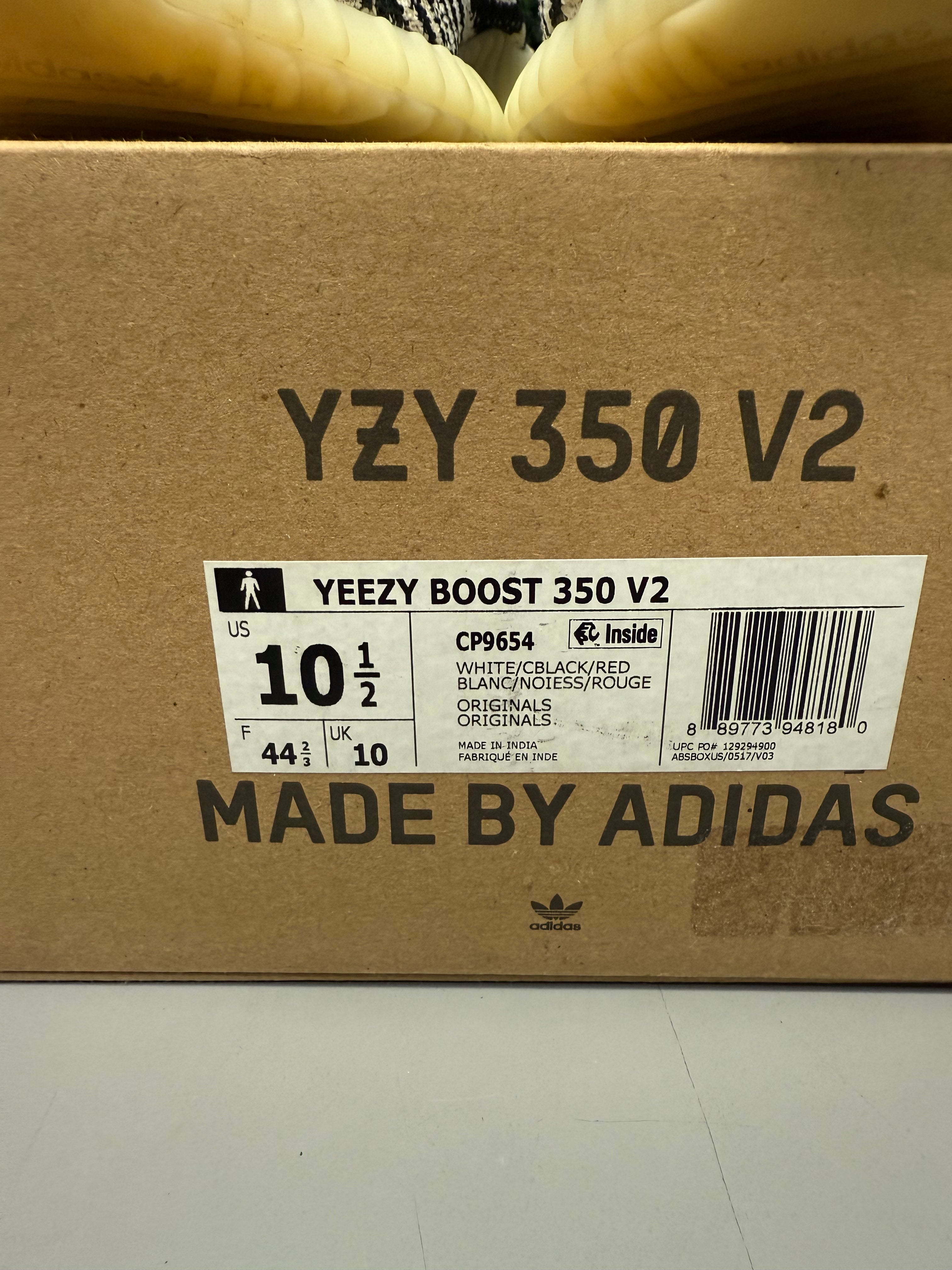 Yeezy 350 V2 "Zebra" Size 10.5 Preowned