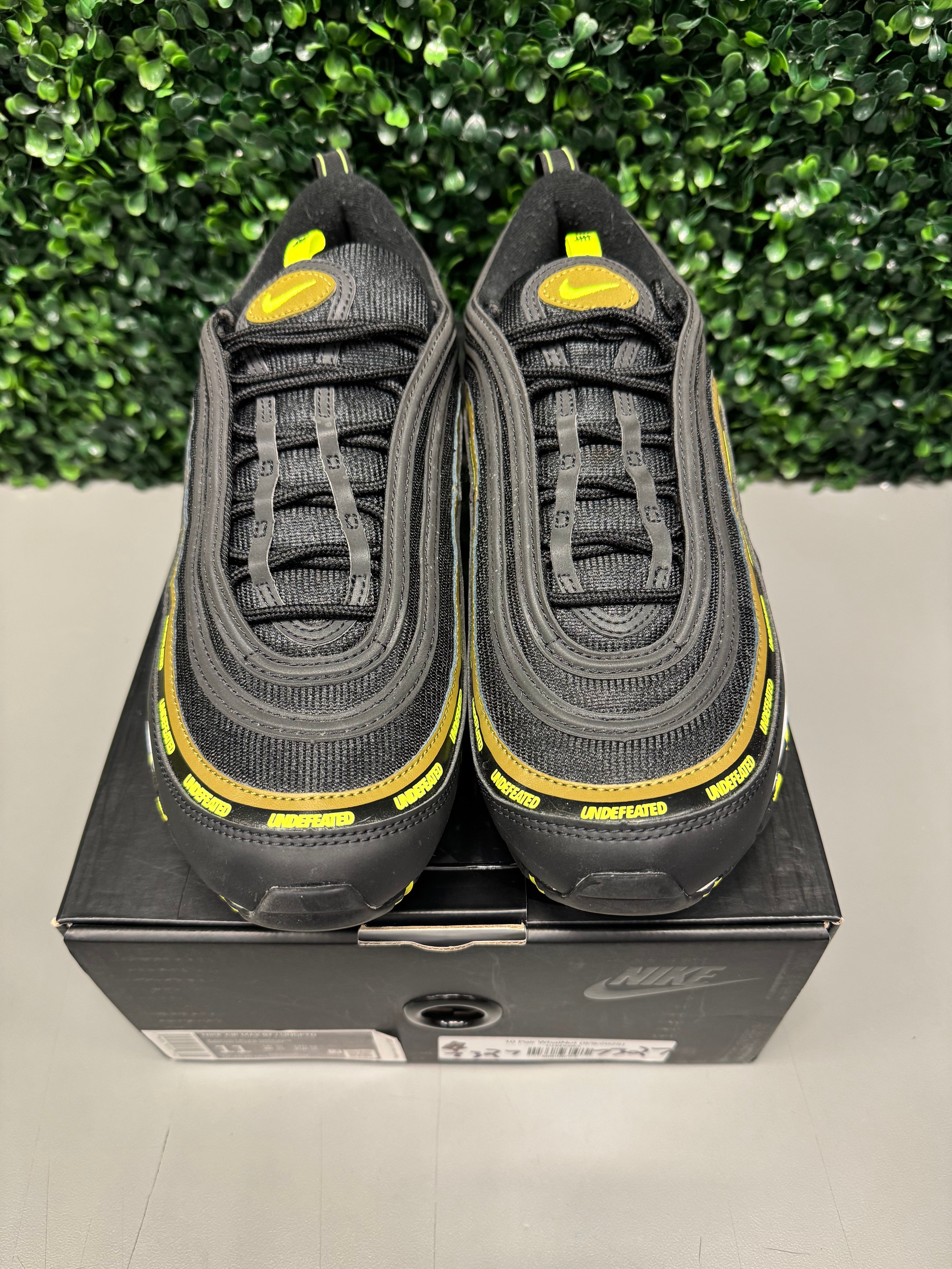Nike Air Max 97 "Undefeated Black Volt" Size 11 Preowned