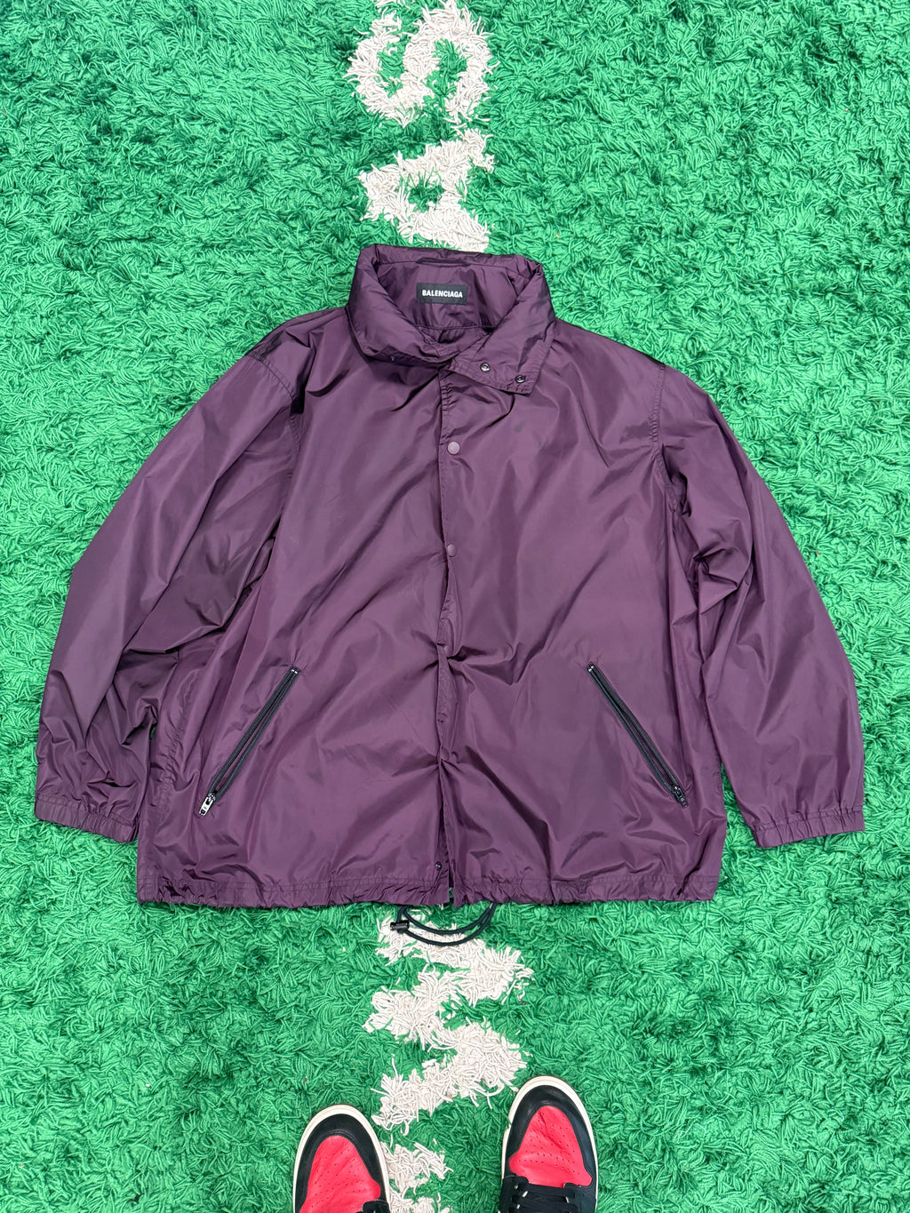 Balenciaga Track Jacket "Burgundy" Size 50 (Fits Like XL)