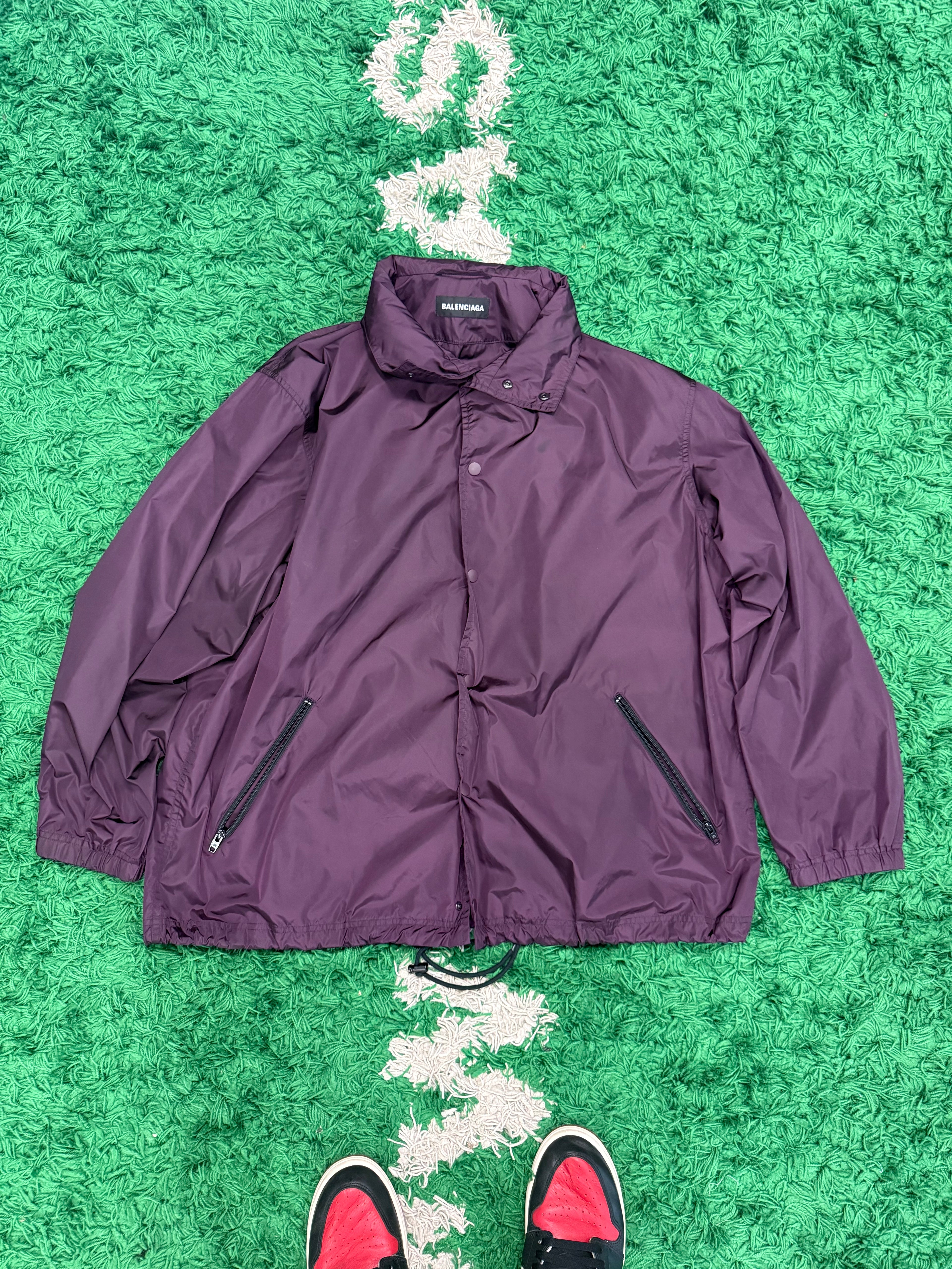 Balenciaga Track Jacket "Burgundy" Size 50 (Fits Like XL)