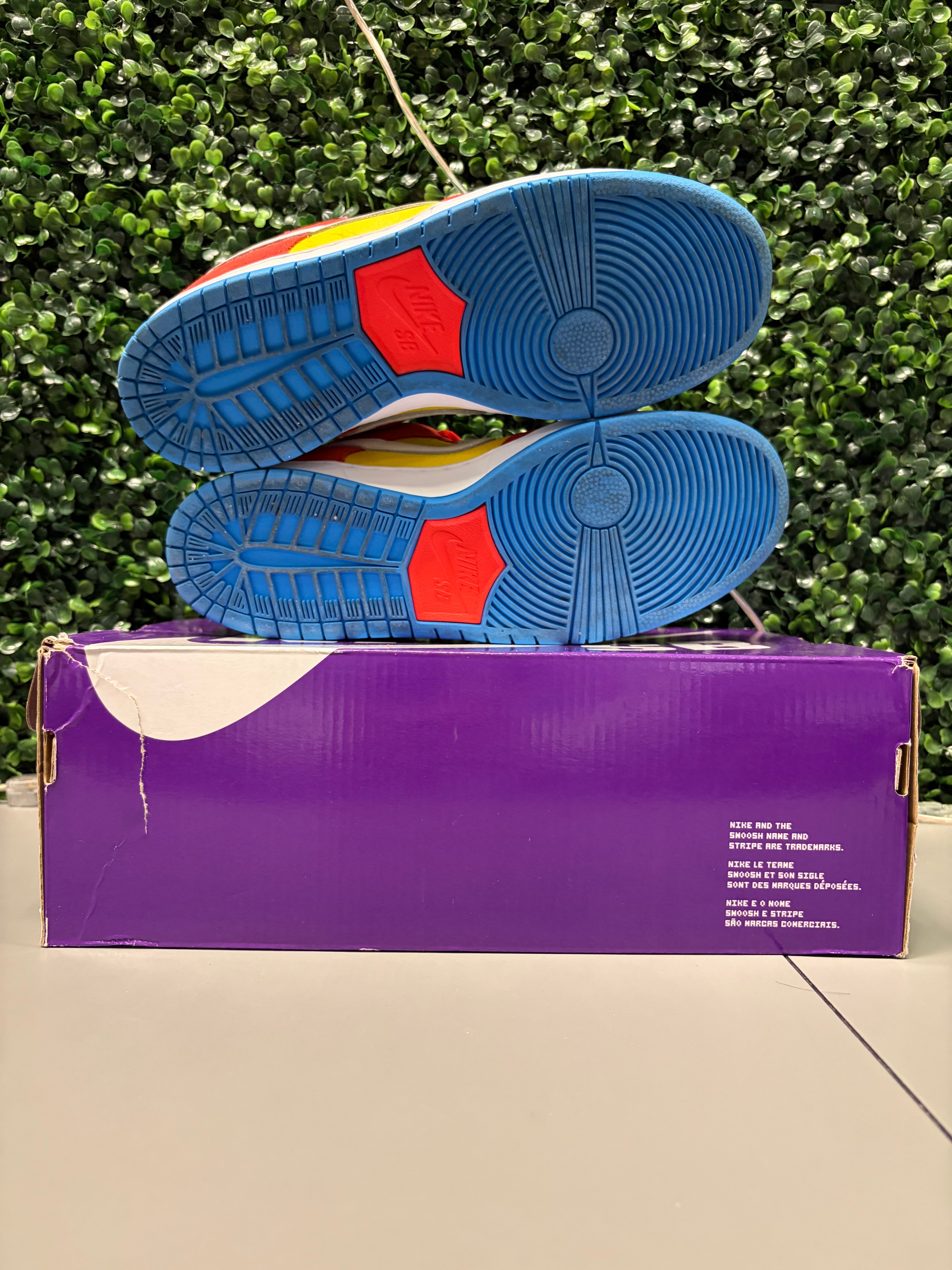 Nike SB Dunk Low Pro "Bart Simpson" Size 10.5 Preowned