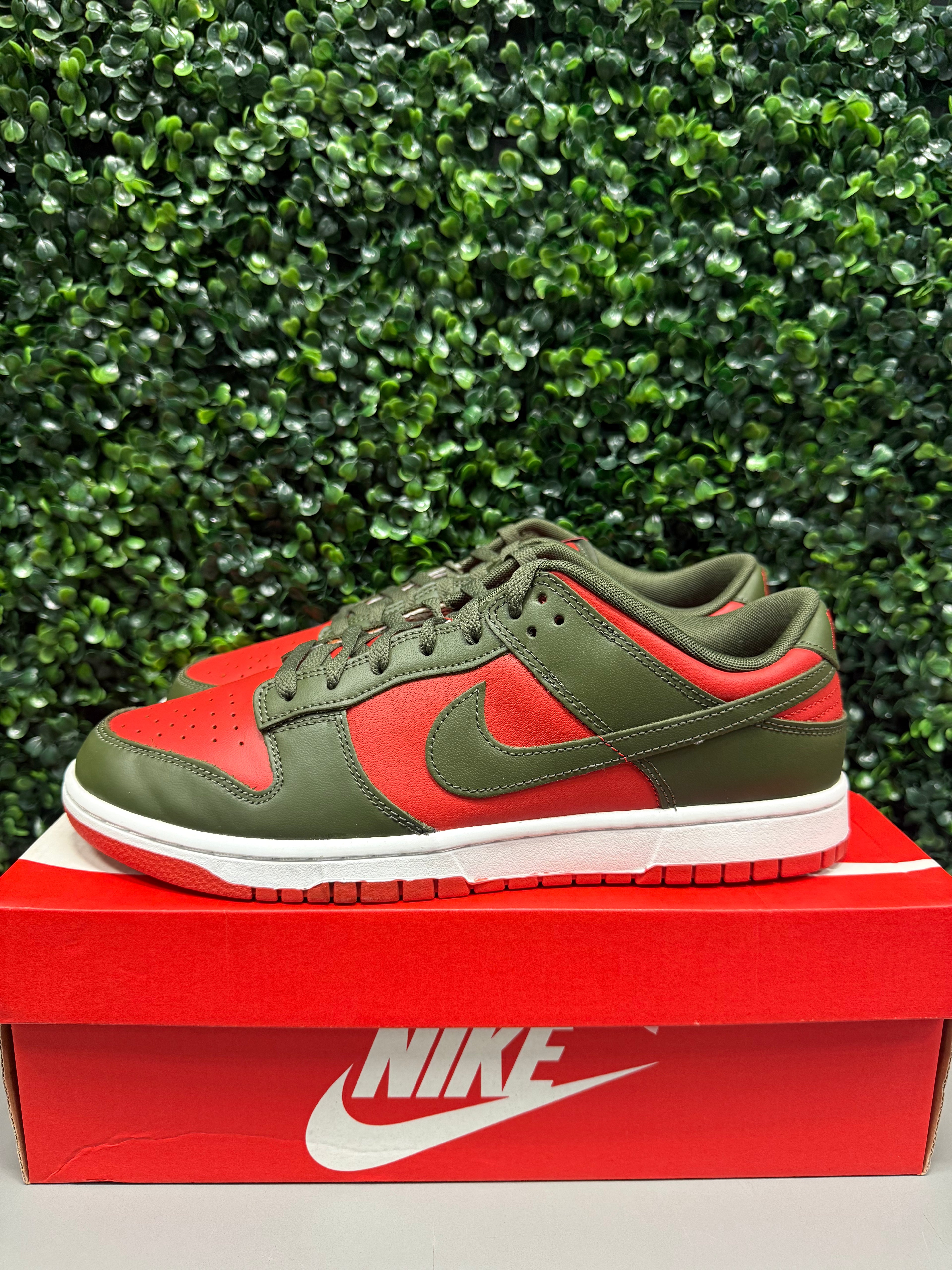 Nike Dunk Low "Red Cargo Khaki" Size 11 Preowned