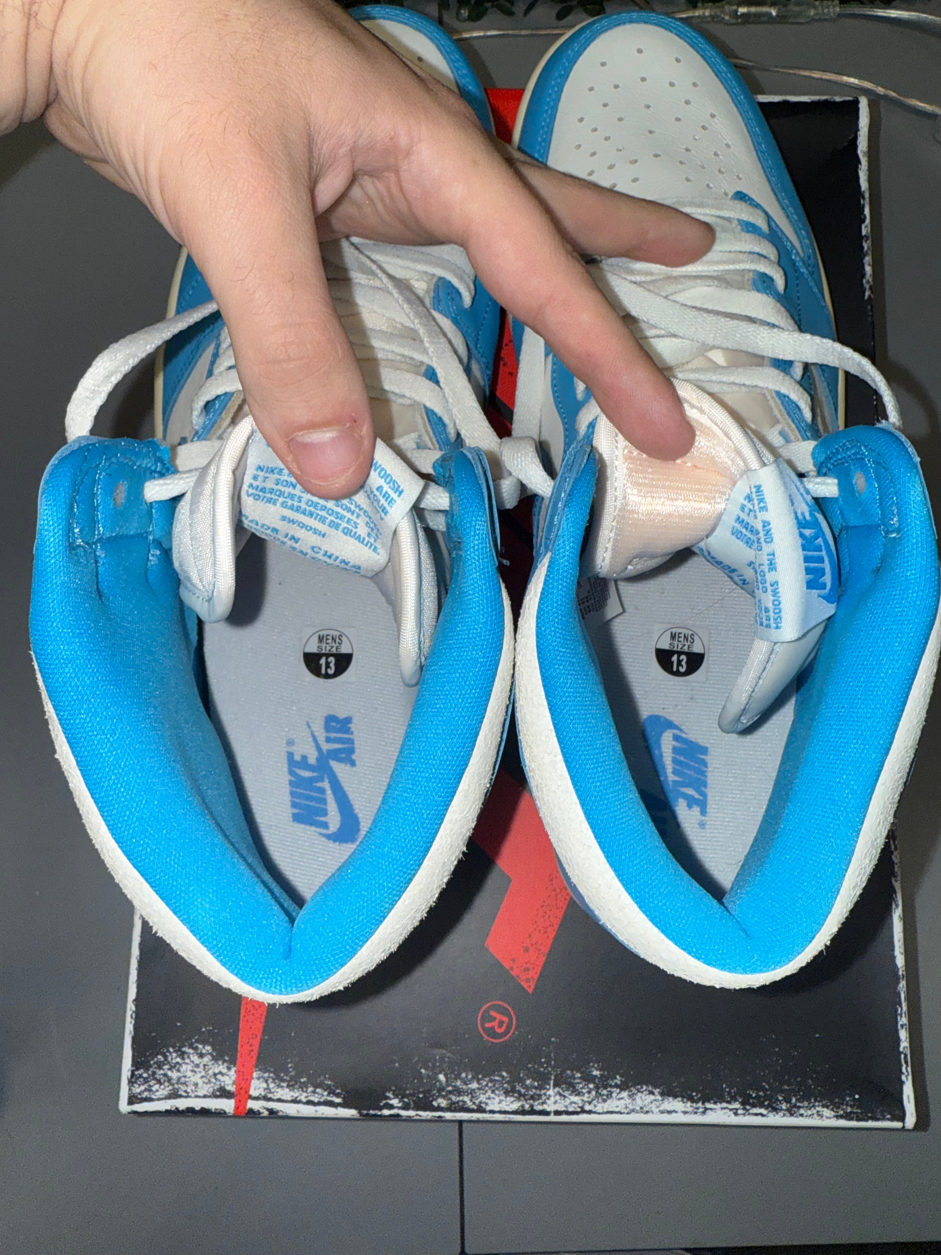 Jordan 1 High "UNC Reimagined" Size 13 Preowned