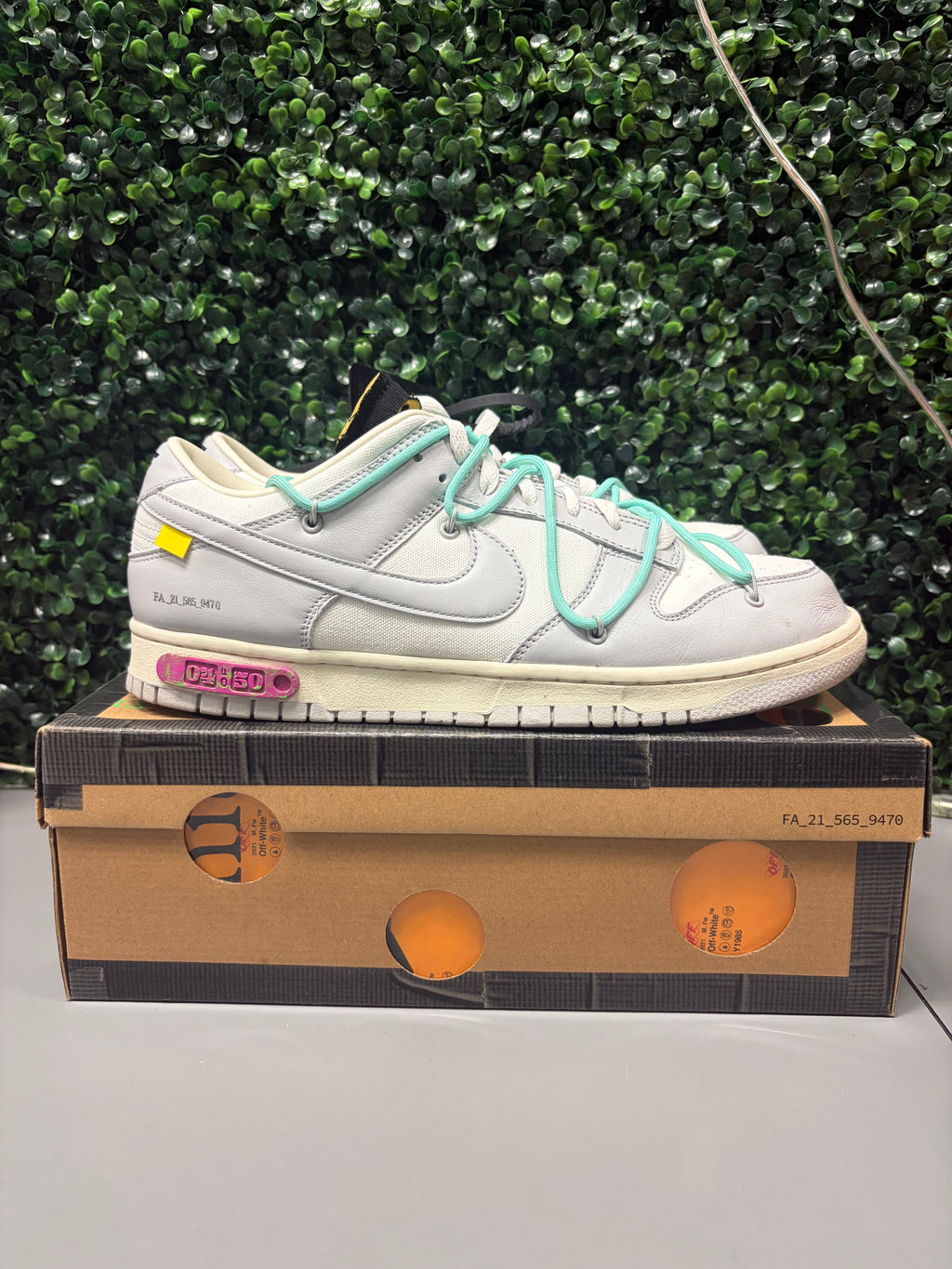 Nike Dunk Low Off-White "Lot 4" Size 12 Preowned