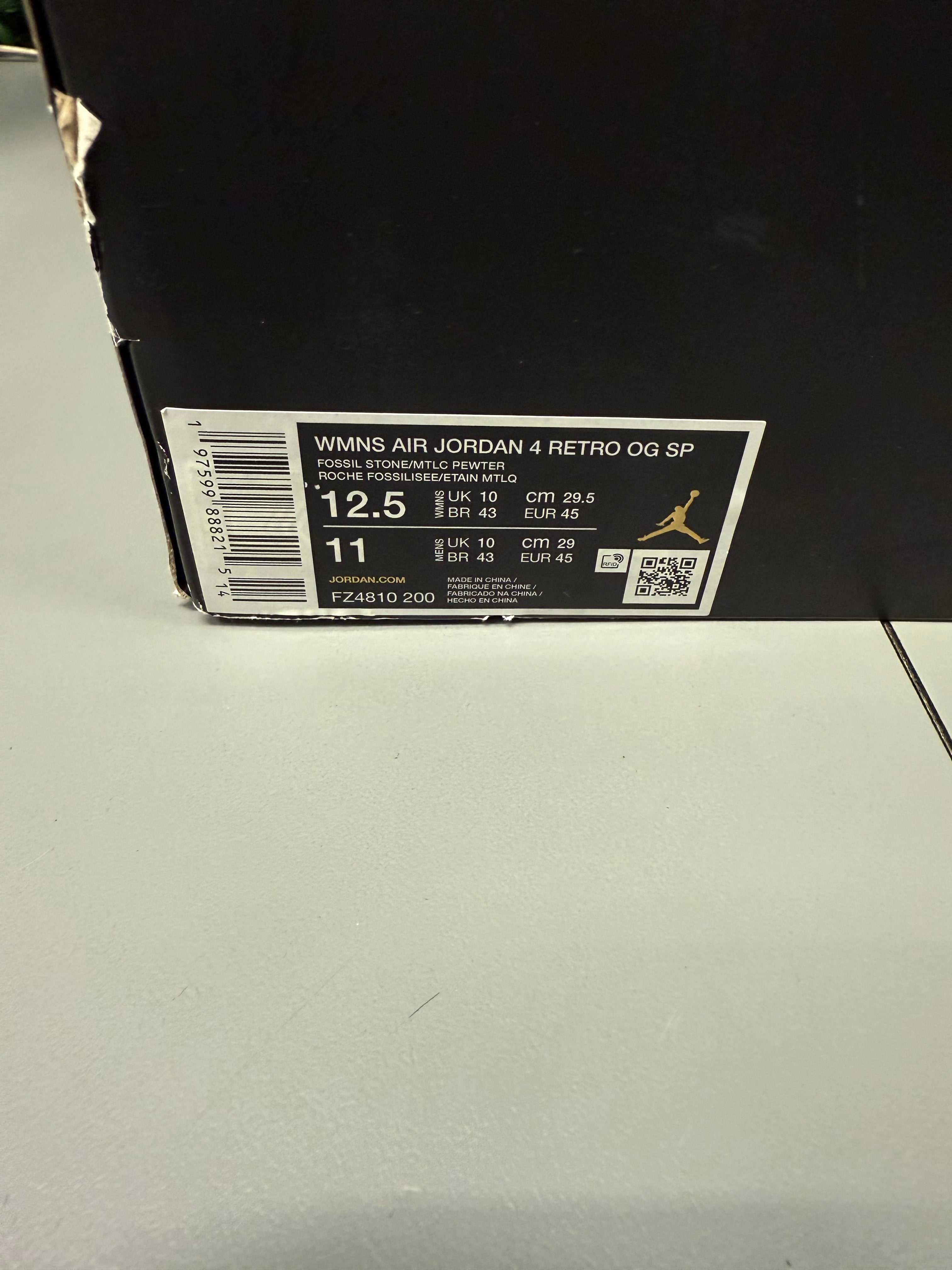 Jordan 4 X A Ma Maniere "WYWS" Size 12.5W / 11M Preowned