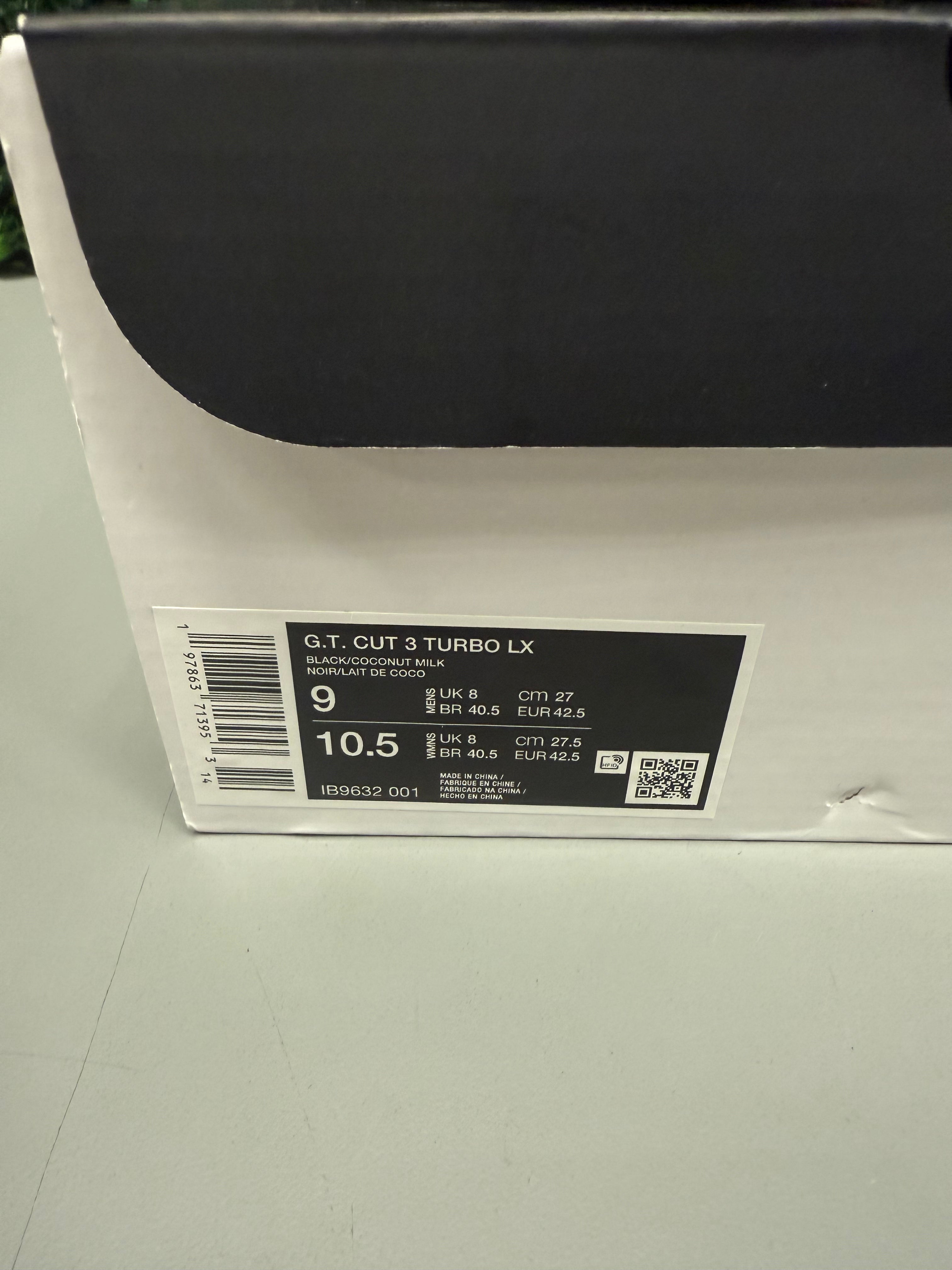 Nike Zoom GT Cut 3 Turbo LX "Black Label" Size 9 Preowned