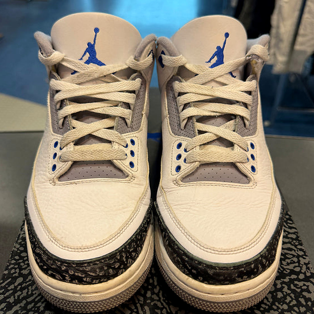 Jordan 3 Retro "Racer Blue" Size 8.5 Preowned