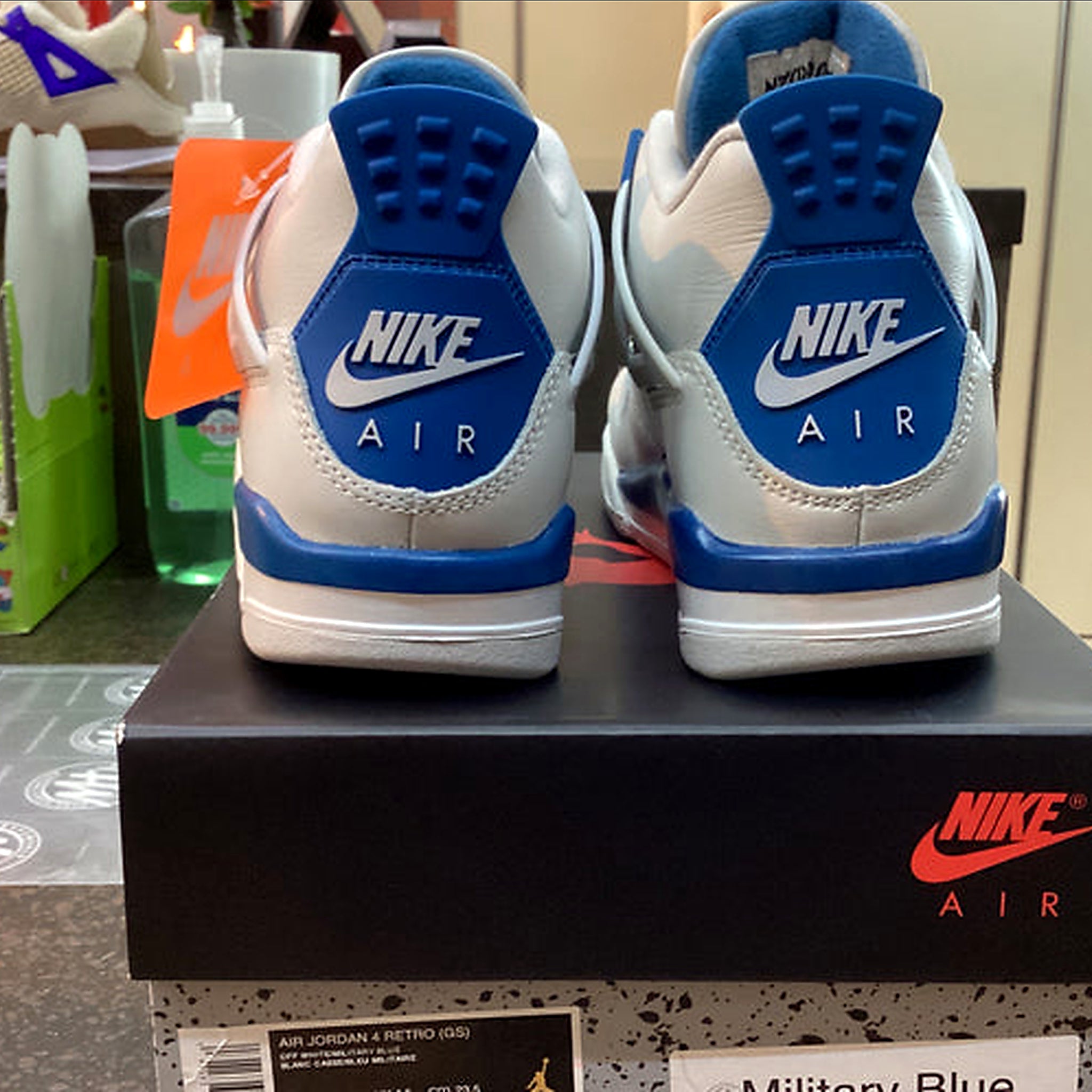 Jordan 4 “Military Blue” Brand New with Defects Size 5Y