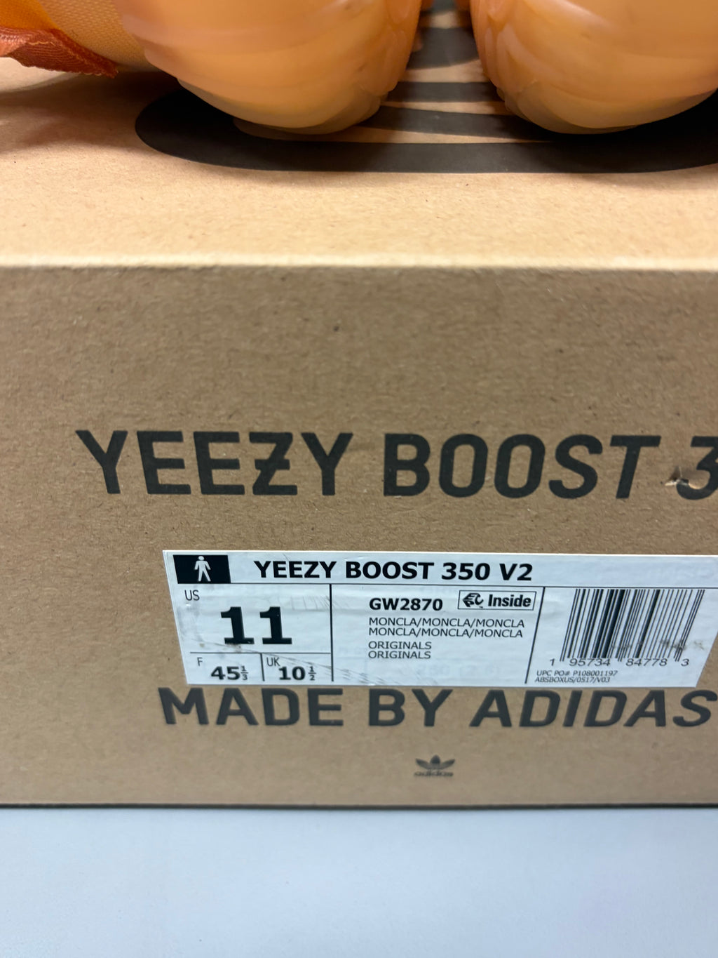 adidas Yeezy Boost 350 V2 "Mono Clay" Size 11 Preowned