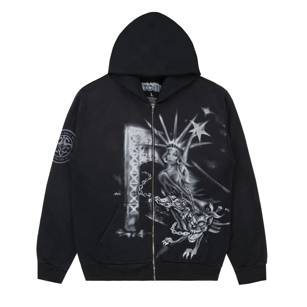 Travis Scott Zip Up Hoodie Metlife “Liberty”