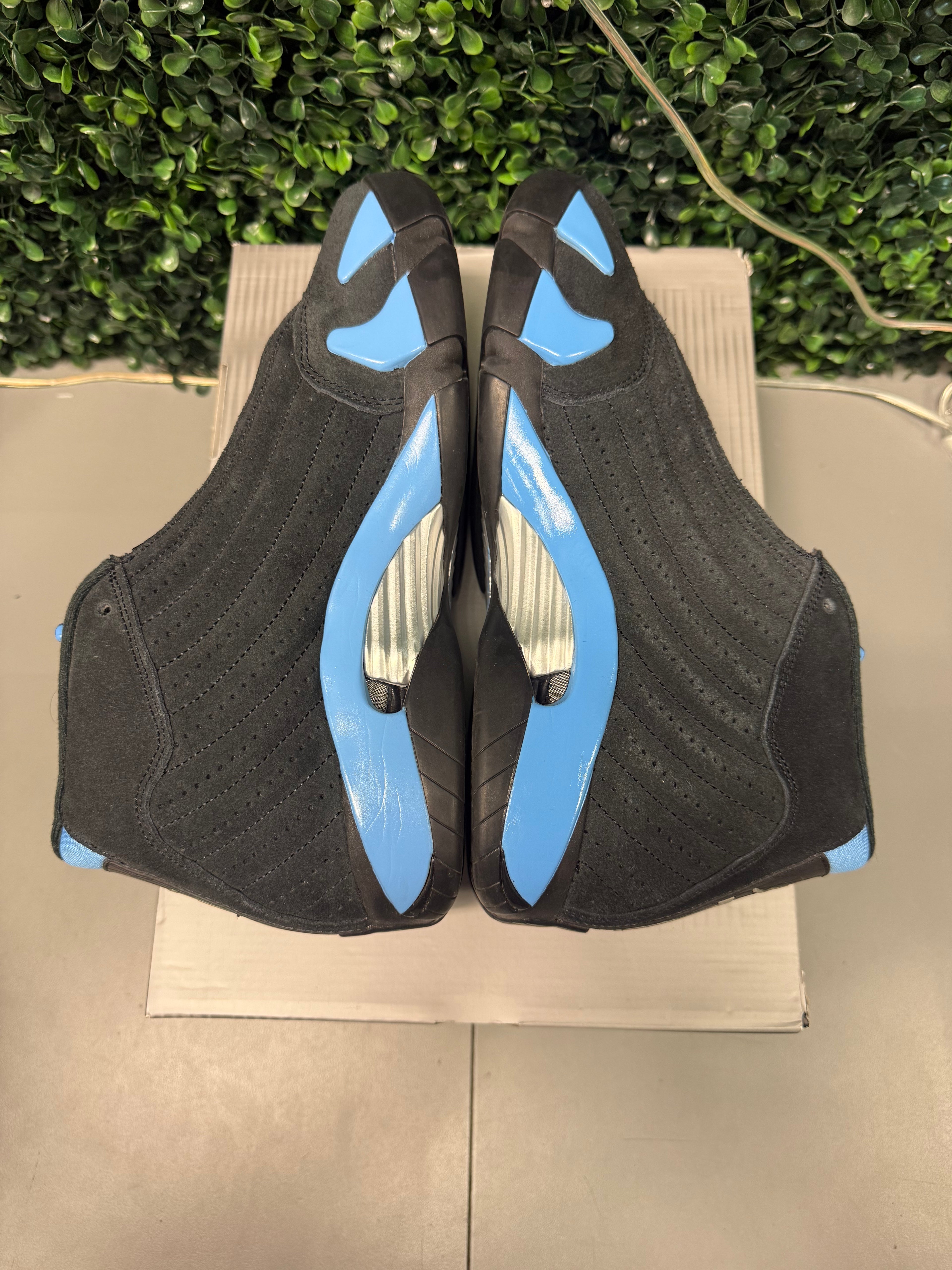 Jordan 14 "Black University Blue" Size 9.5 Preowned