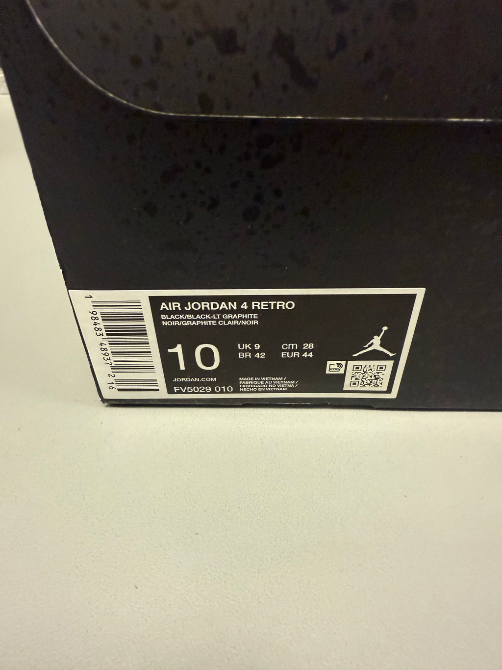 Jordan 4 "Black Cat 2025" Size 10 Preowned