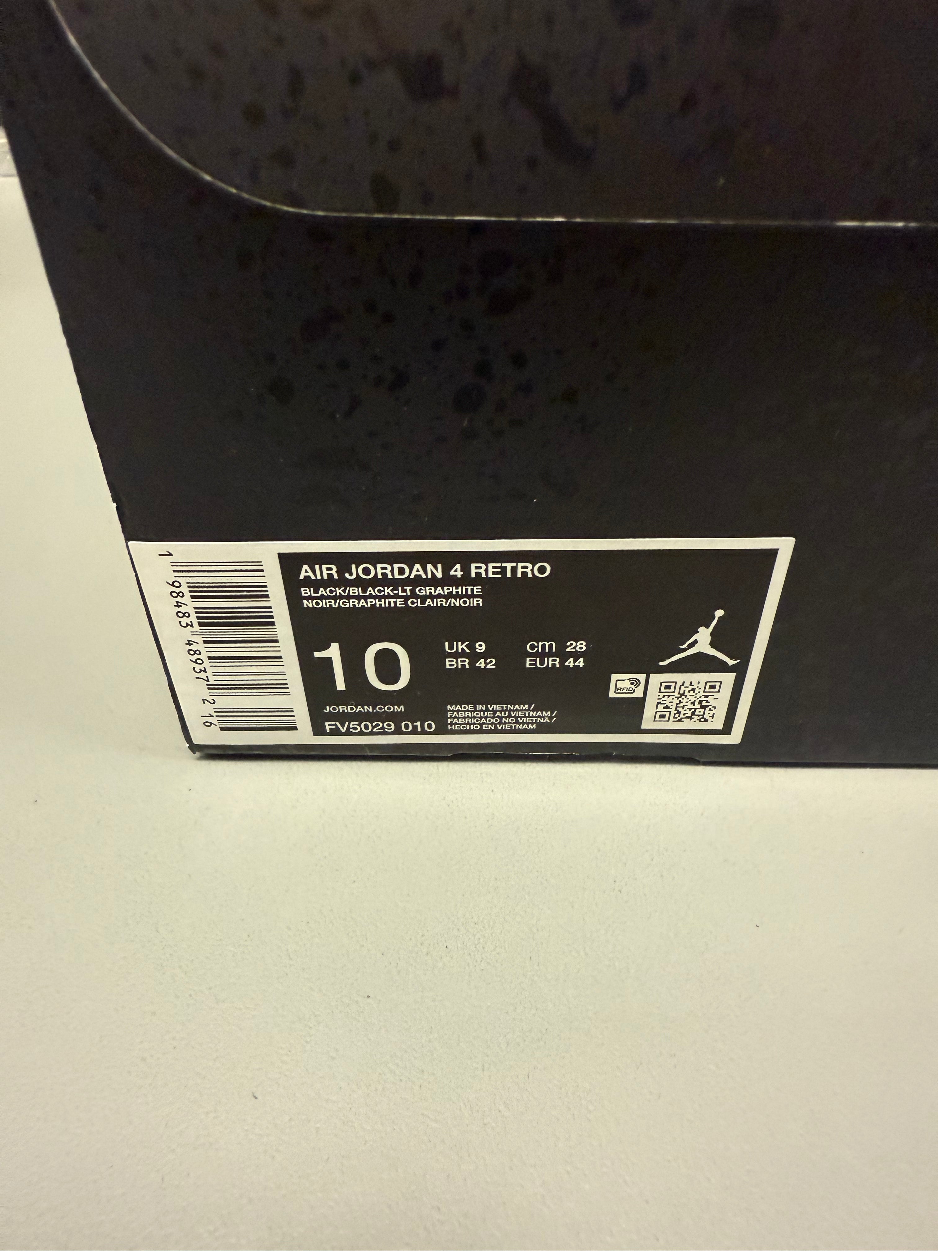 Jordan 4 "Black Cat 2025" Size 10 Preowned
