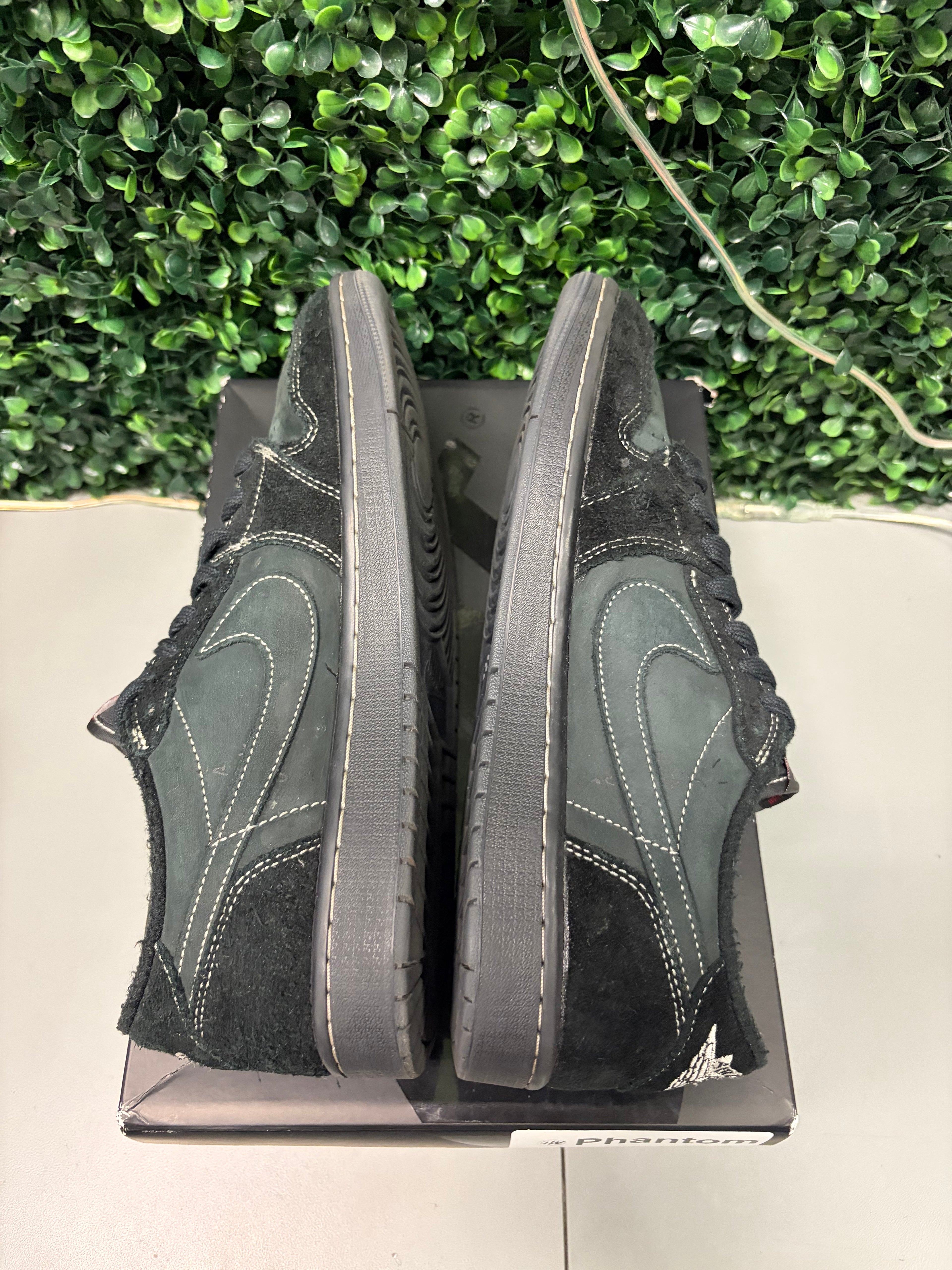 Jordan 1 Retro Low OG SP Travis Scott "Black Phantom" Size 9 Preowned