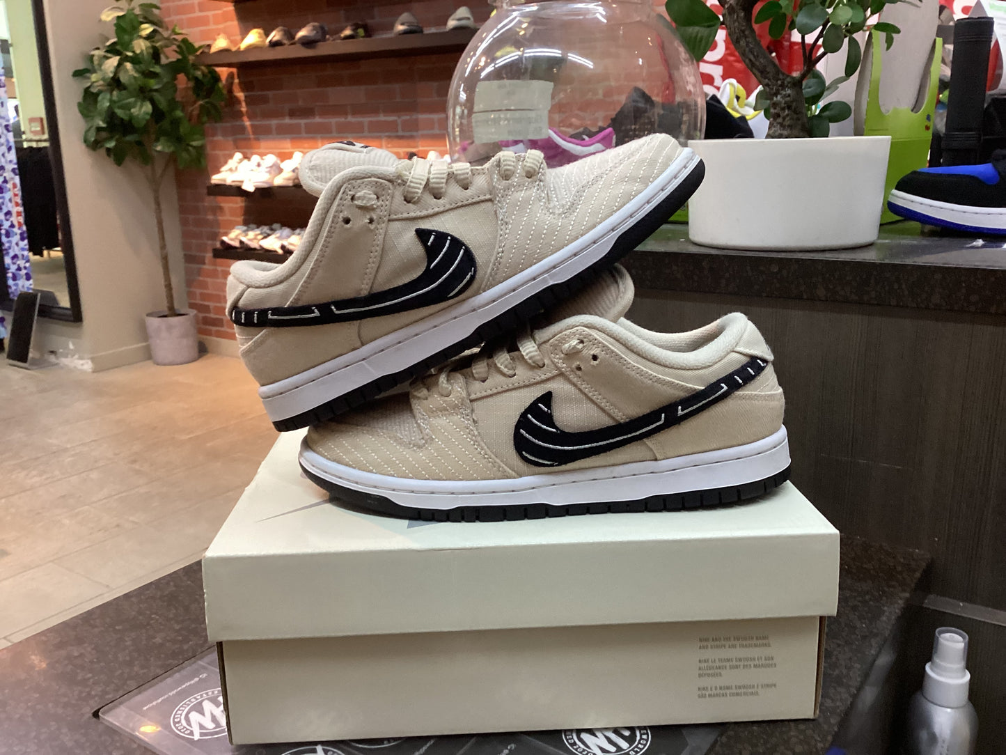 Nike SB Dunk “Albino & Preto” Size 5.5M / 7W Preowned