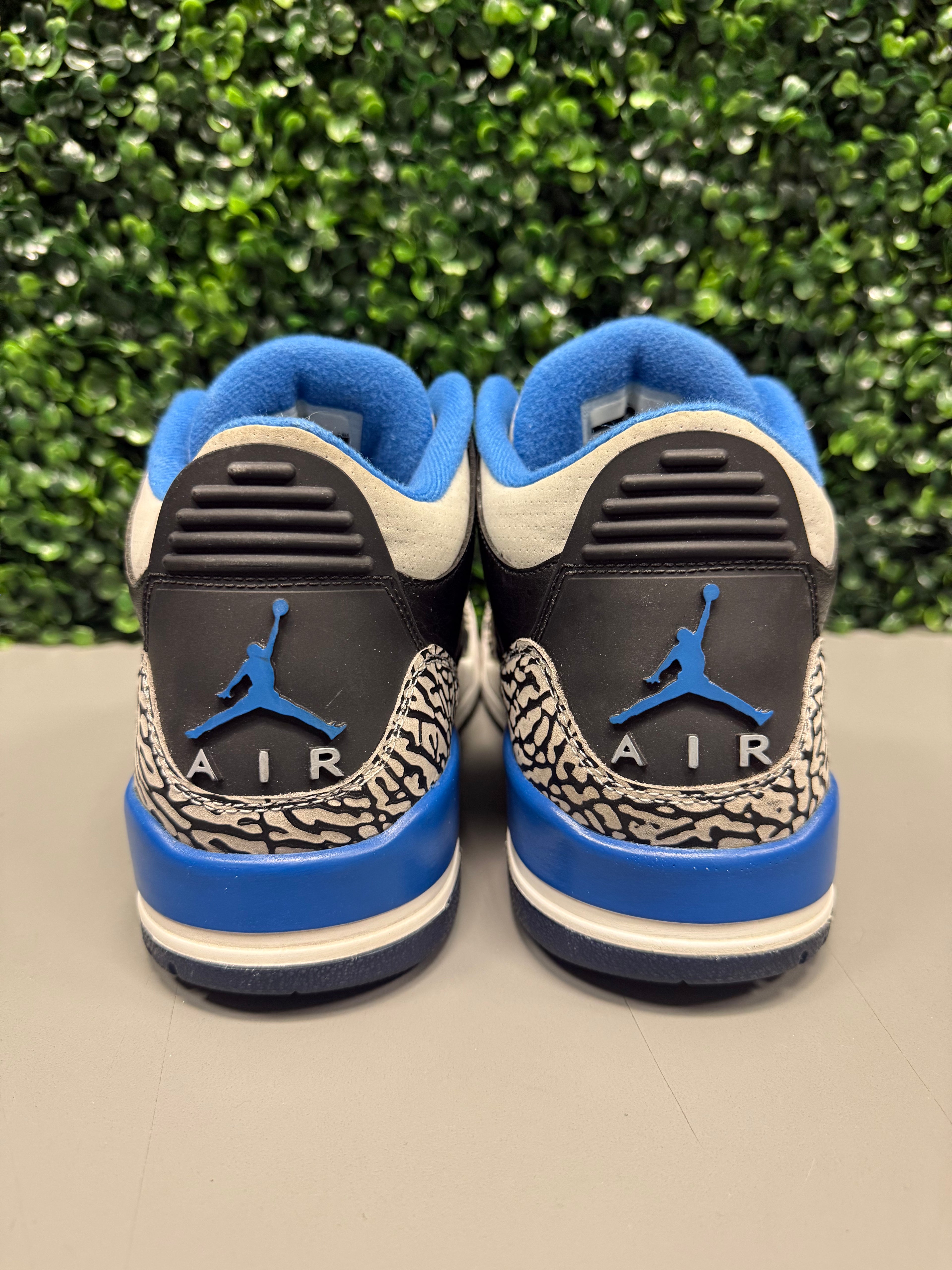 Jordan 3 "Sport Blue" Size 10.5 Preowned