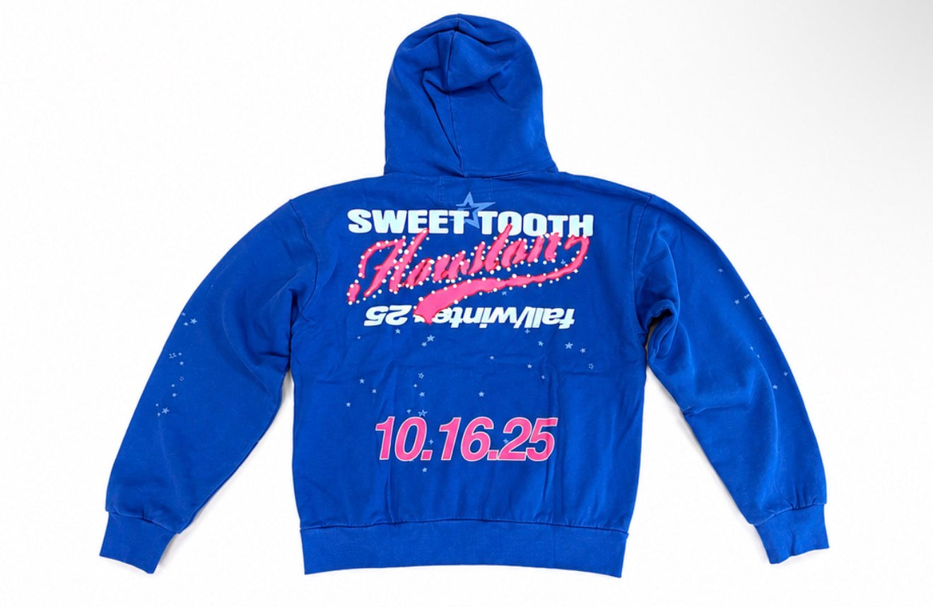 Sp5der "Blue Star Girl Hoodie"