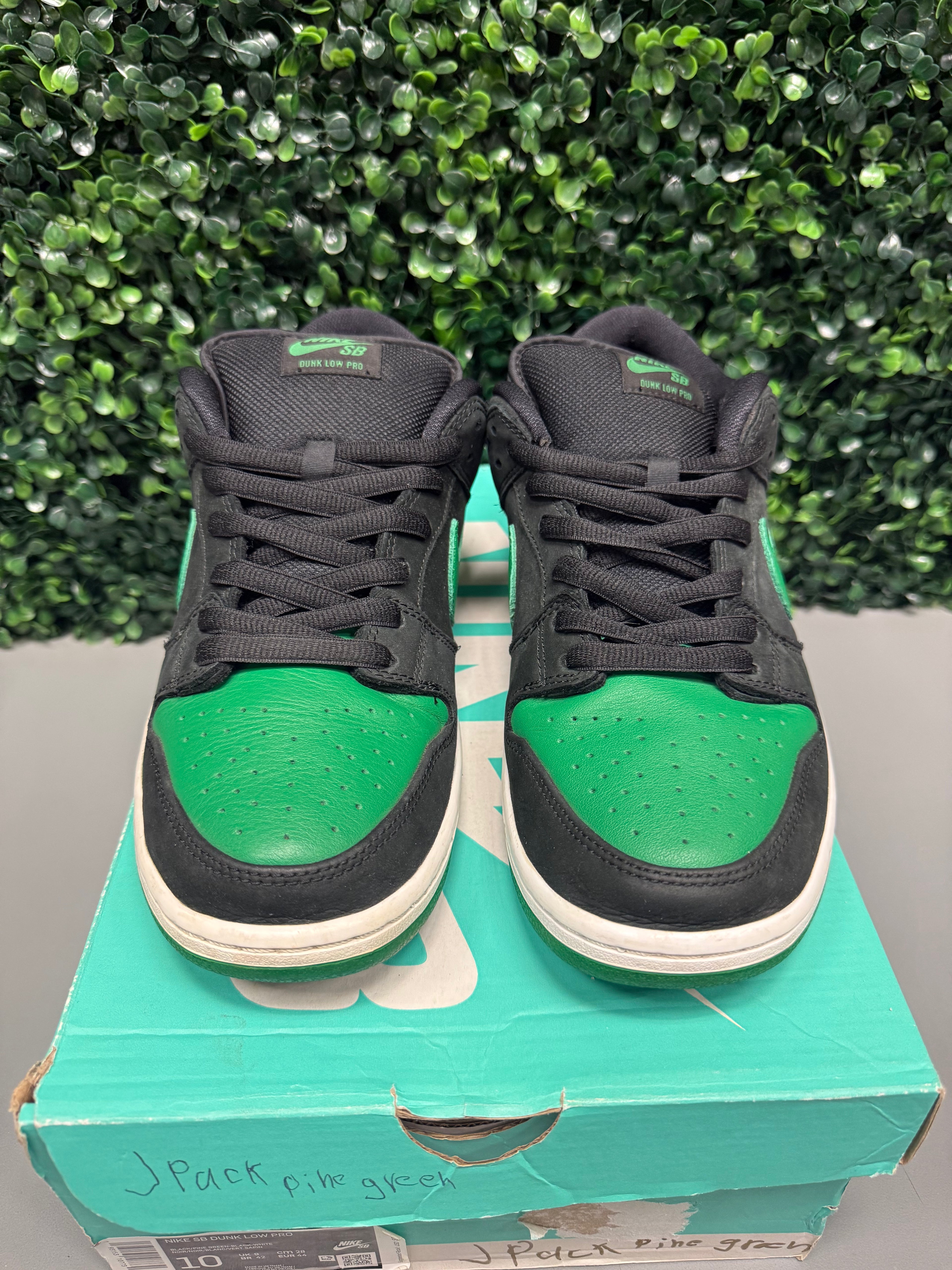 Nike SB Dunk Low “JPack Pine Green”  Size 10 Preowned