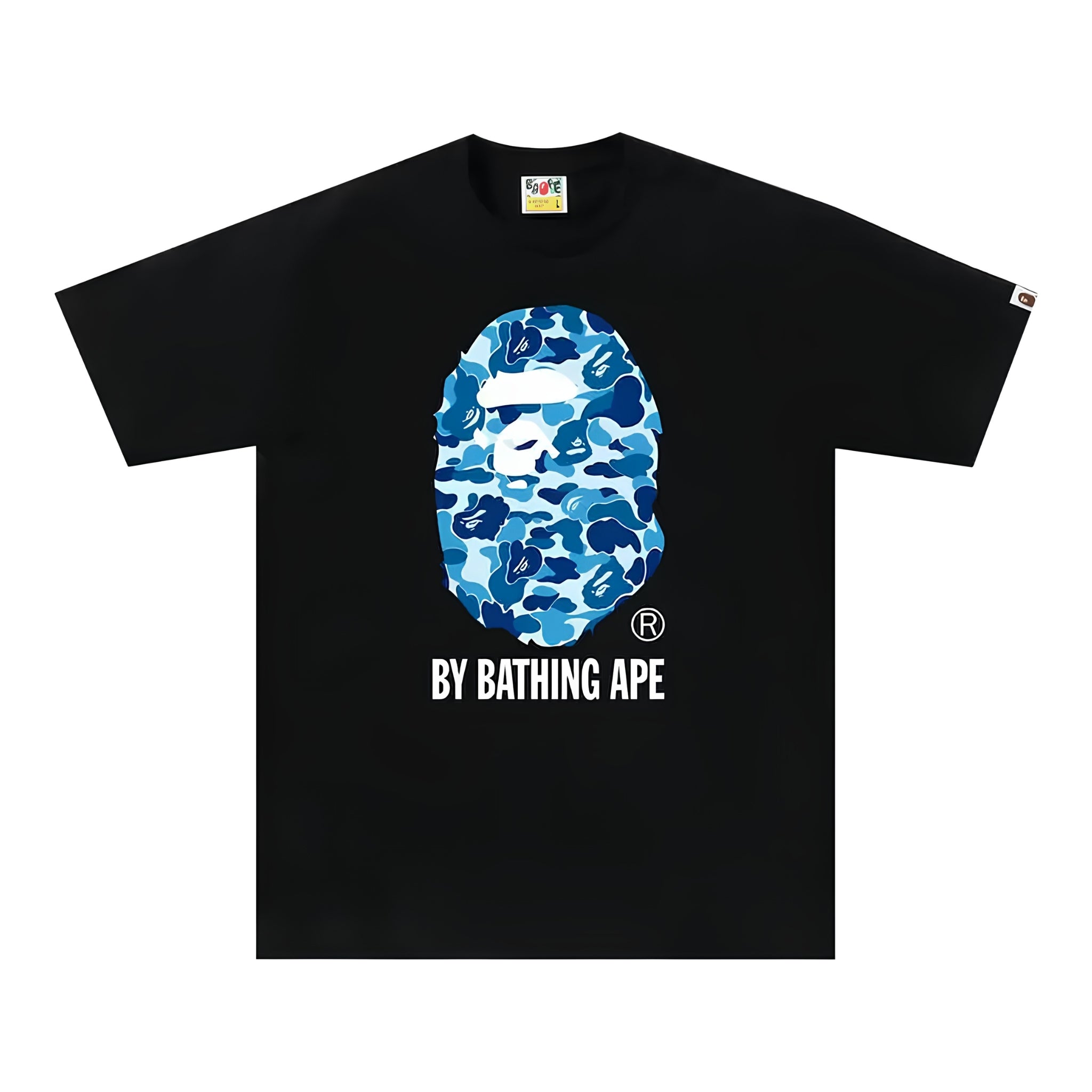 BAPE ABC Camo By Bathing Ape Tee 'Black/Blue'