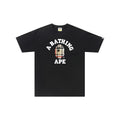 BAPE Check College Tee 'Black/Beige'