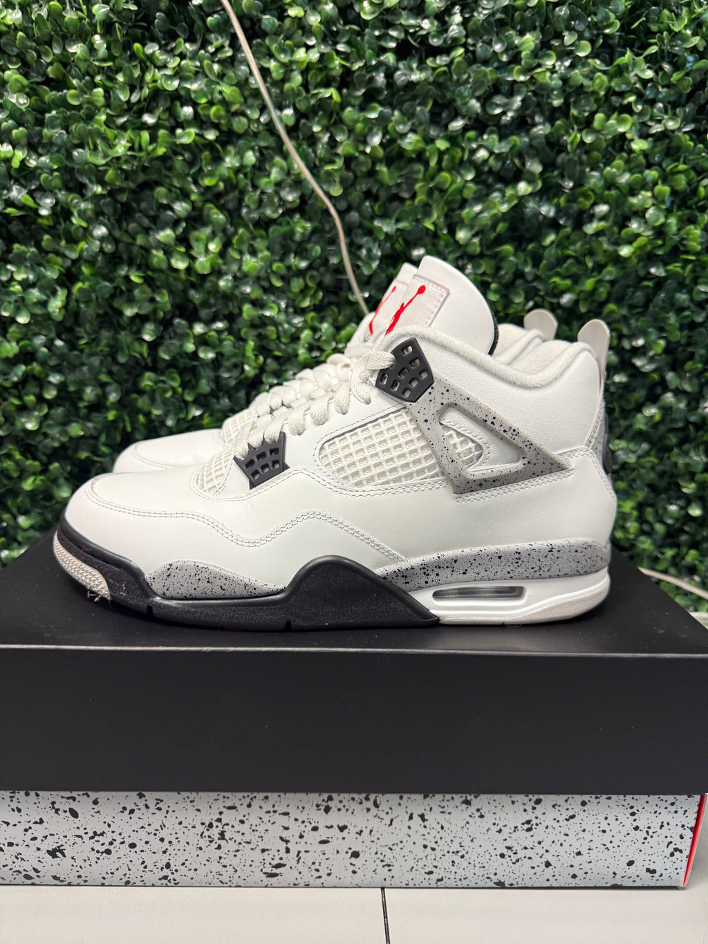 Jordan 4 "White Cement 2024" Size 9.5 Preowned