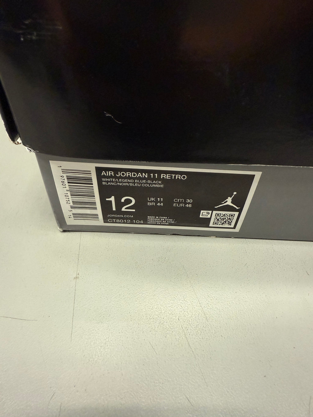 Jordan 11 High "Legend Blue" Size 12 Preowned