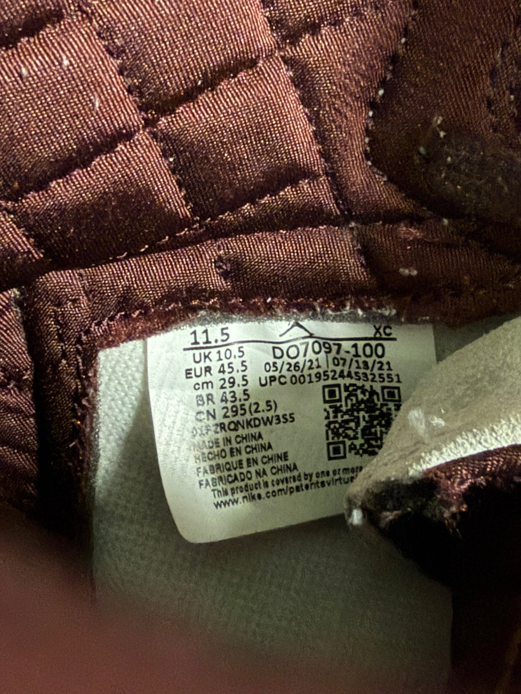 Jordan 1 Retro High OG "A Ma Maniére" Size 11.5 Preowned