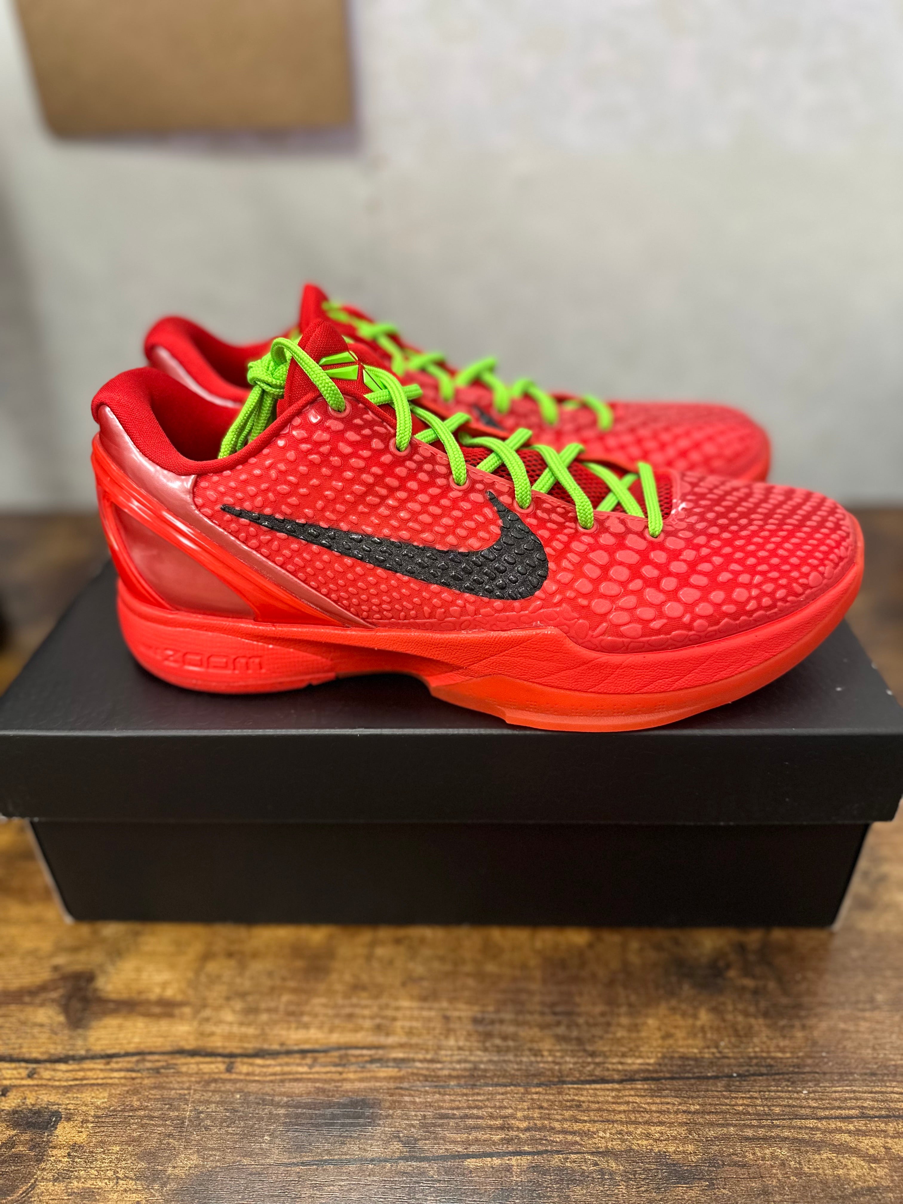 Nike Kobe 6 Protro “Reverse Grinch” Size 9.5 Preowned