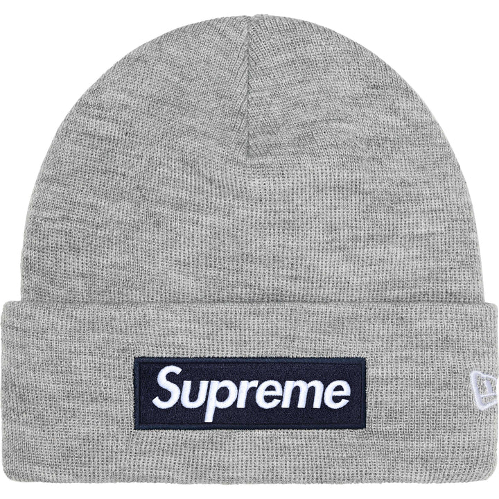 Supreme New Era Box Logo Beanie (FW25) "Heather Grey"