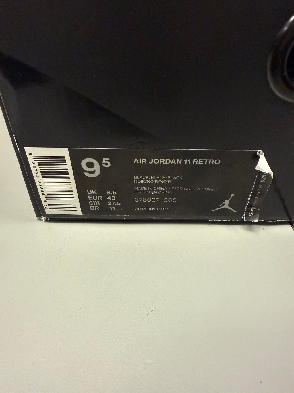 Jordan 11 High "Cap & Gown" Size 9.5 Preowned