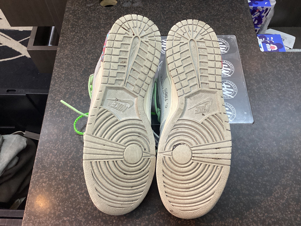 Nike Dunk Low “Off White Lot 7” size 10 Pre Owned No Box