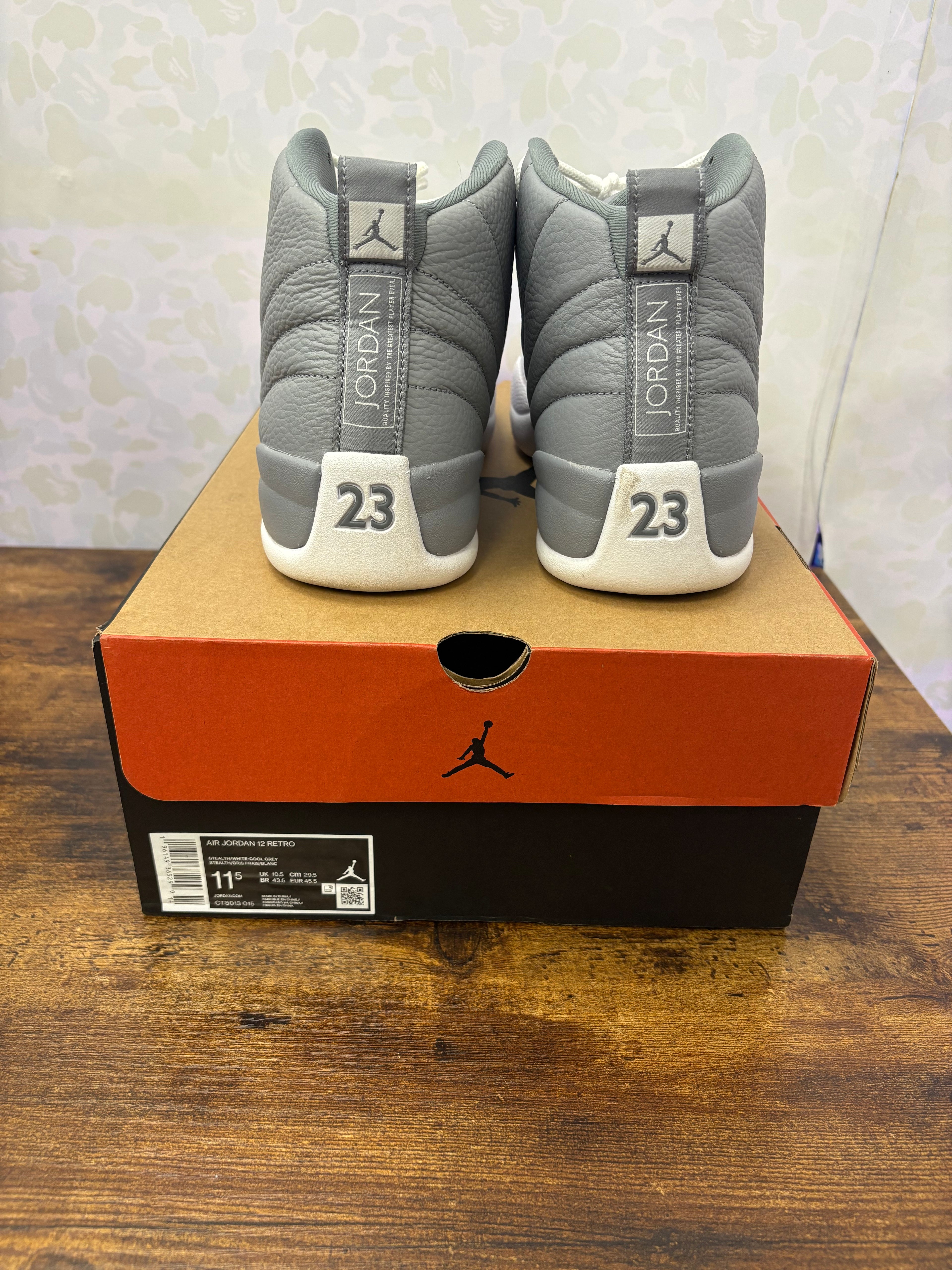 Jordan 12 “Stealth” Preowned Size 11.5
