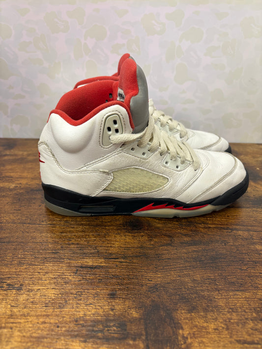 Jordan 5 “Fire Red” Size 4.5Y Preowned No Box