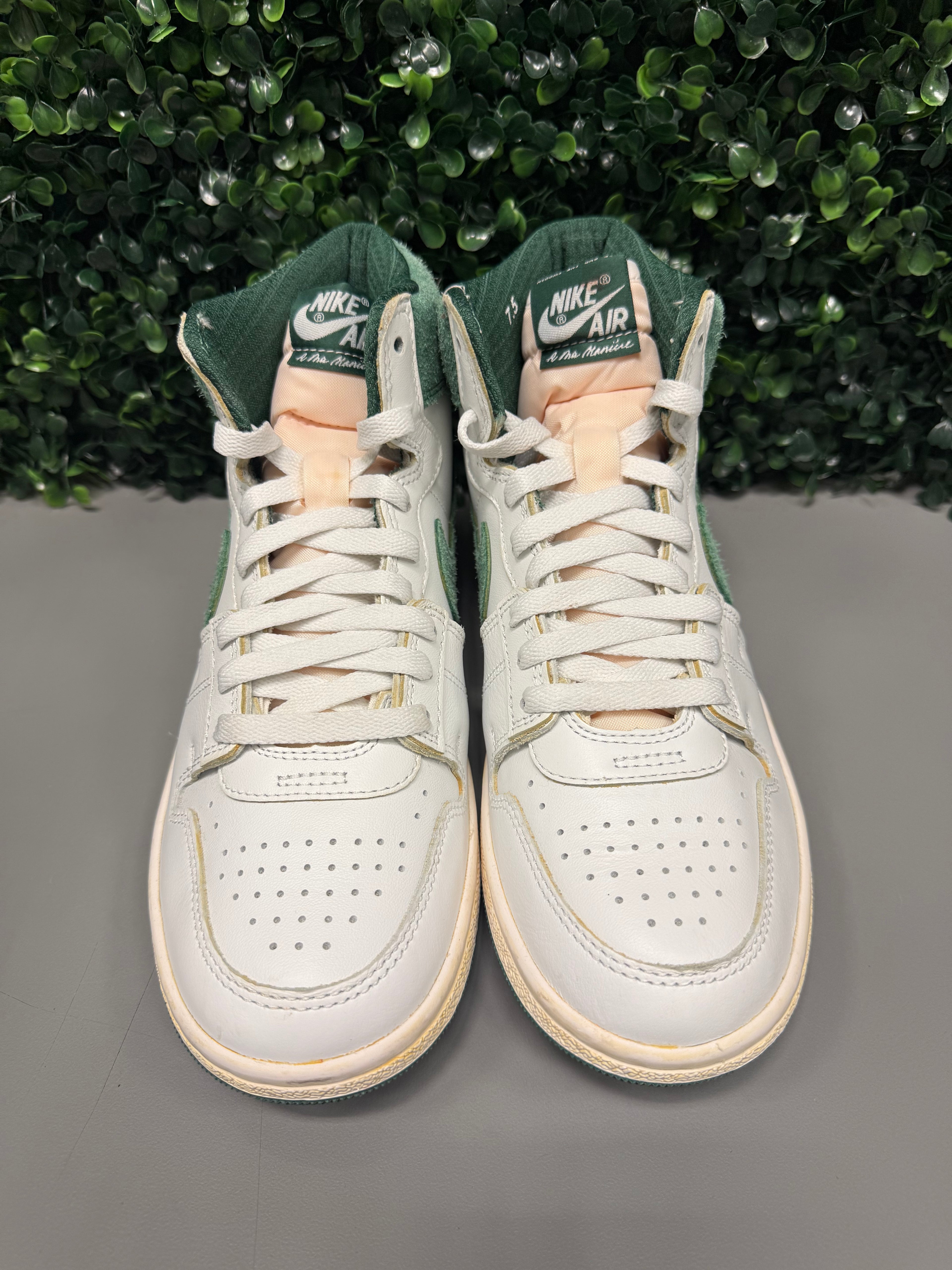 Nike Jordan Air Ship PE SP A Ma Maniére "Green Stone" Size 7.5 Preowned