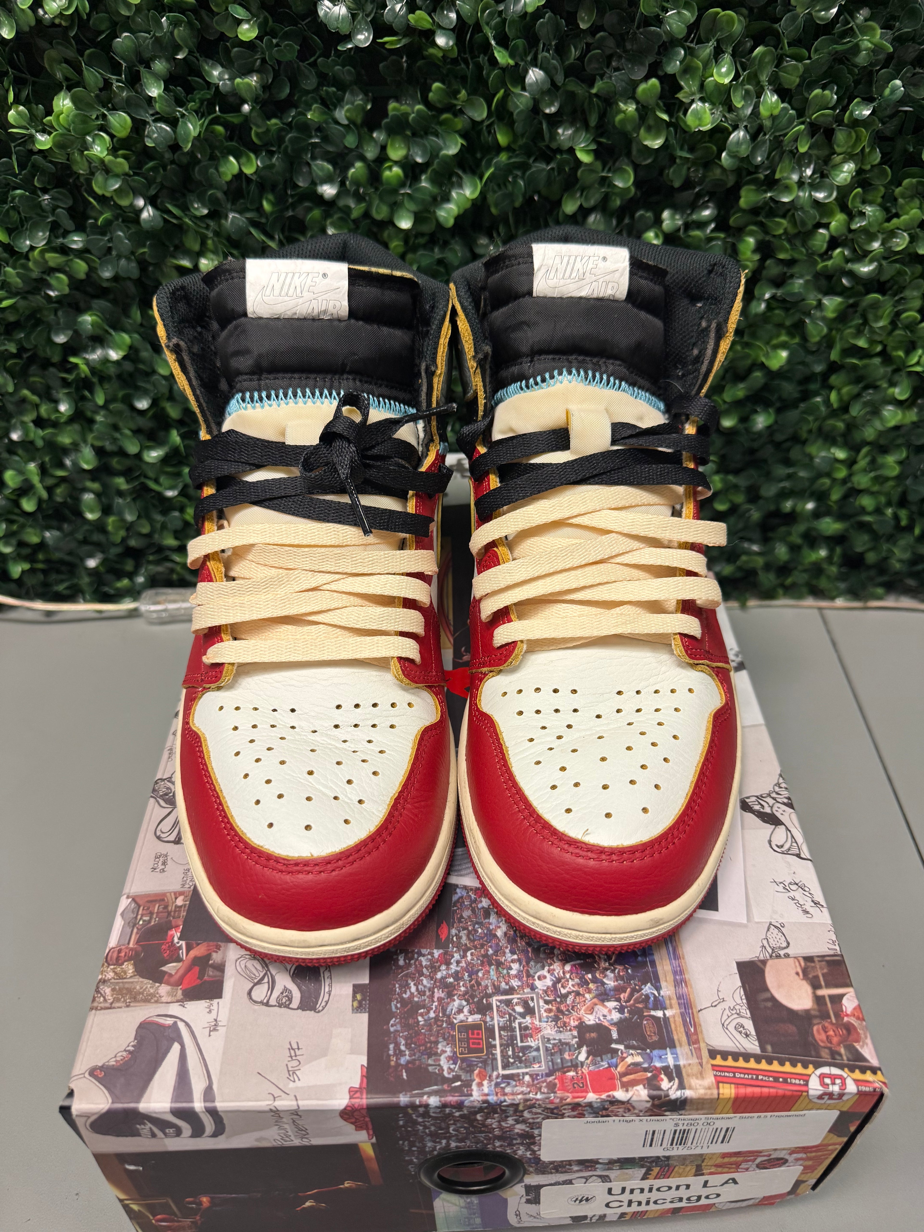 Jordan 1 High X Union "Chicago Shadow" Size 8.5 Preowned