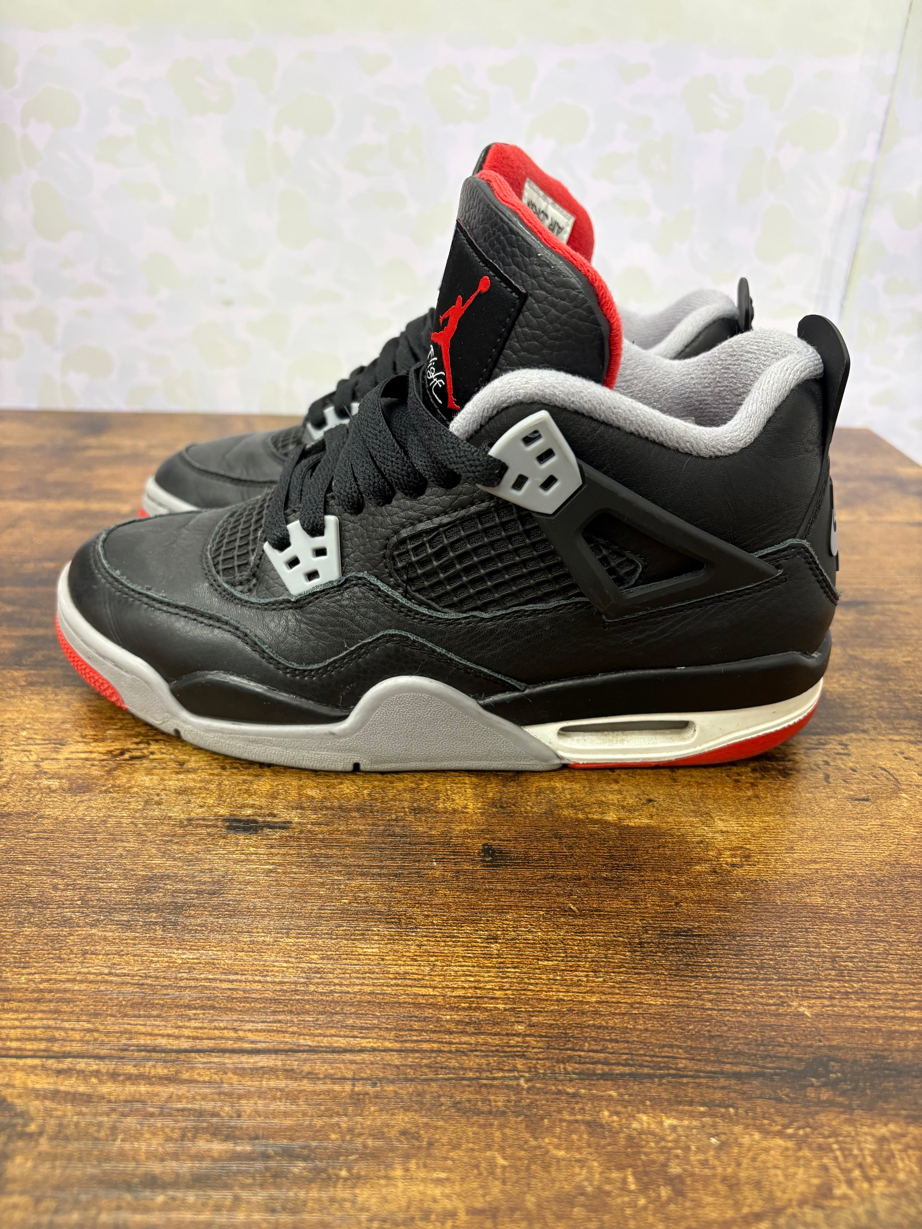 Jordan 4 “Bred Reimagined” Size 5.5Y Preowned No Box