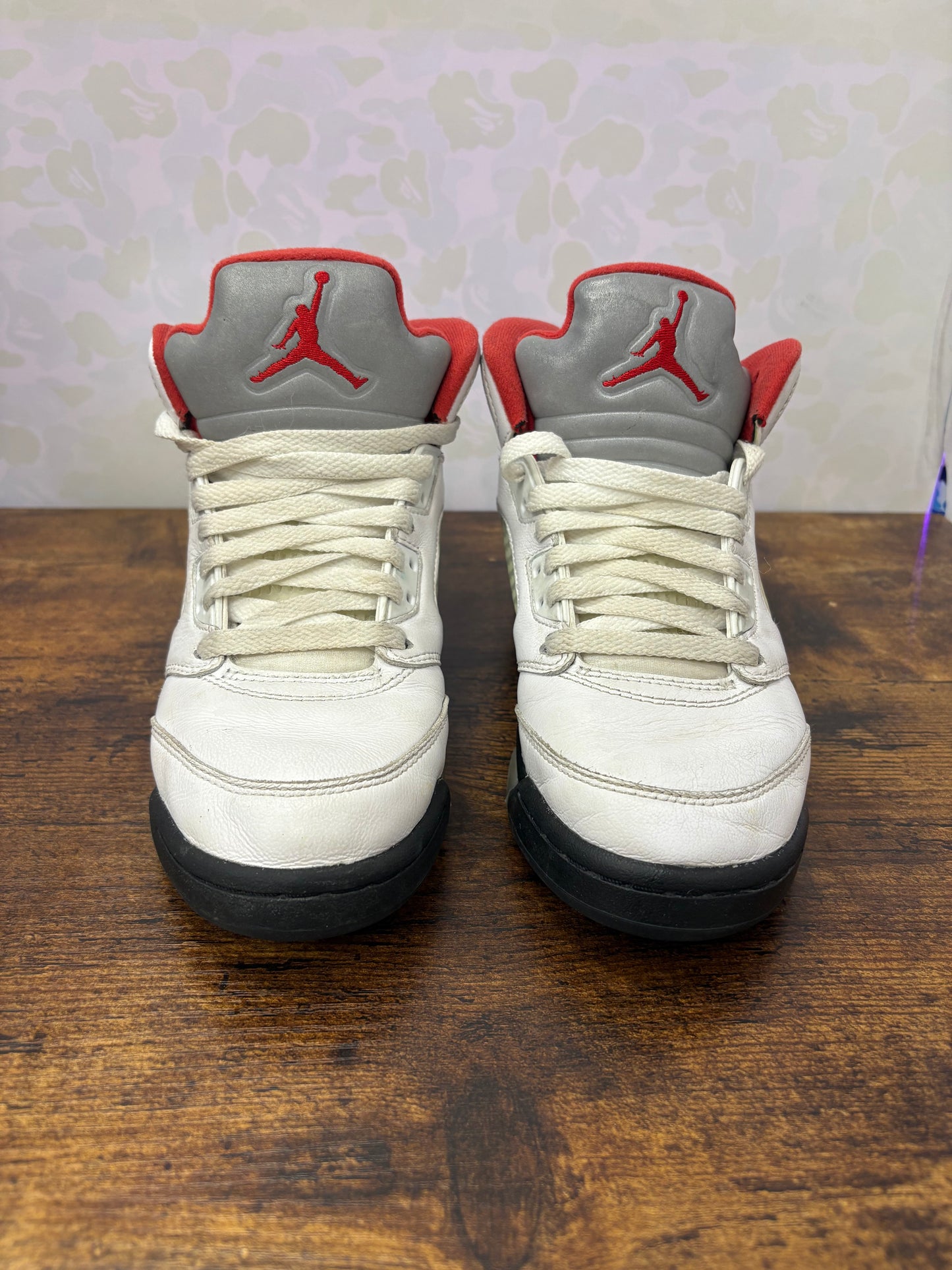 Jordan 5 “Fire Red” Size 4.5Y Preowned No Box